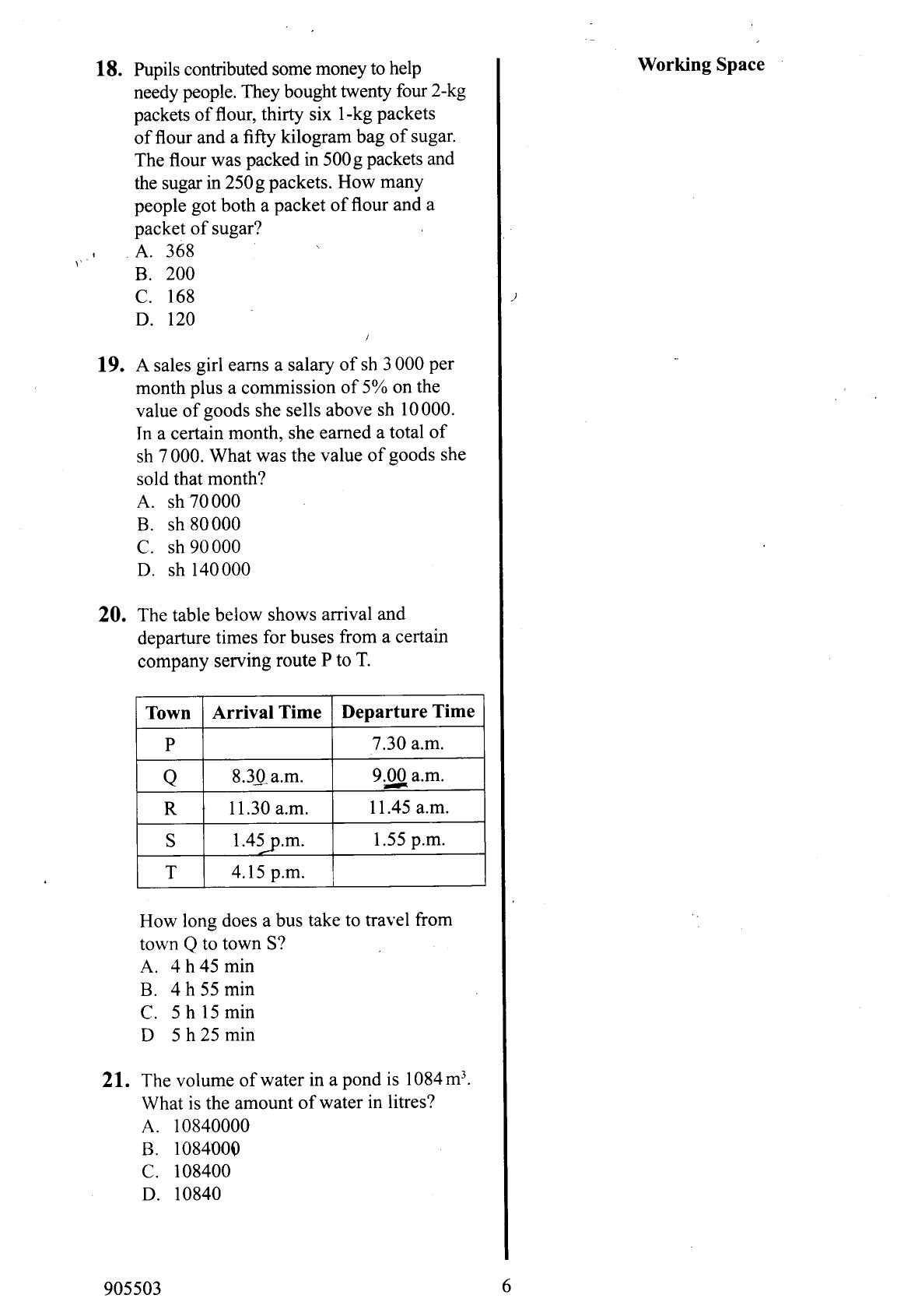 How to Use the Answer Sheet (2015) — page 6 of 16