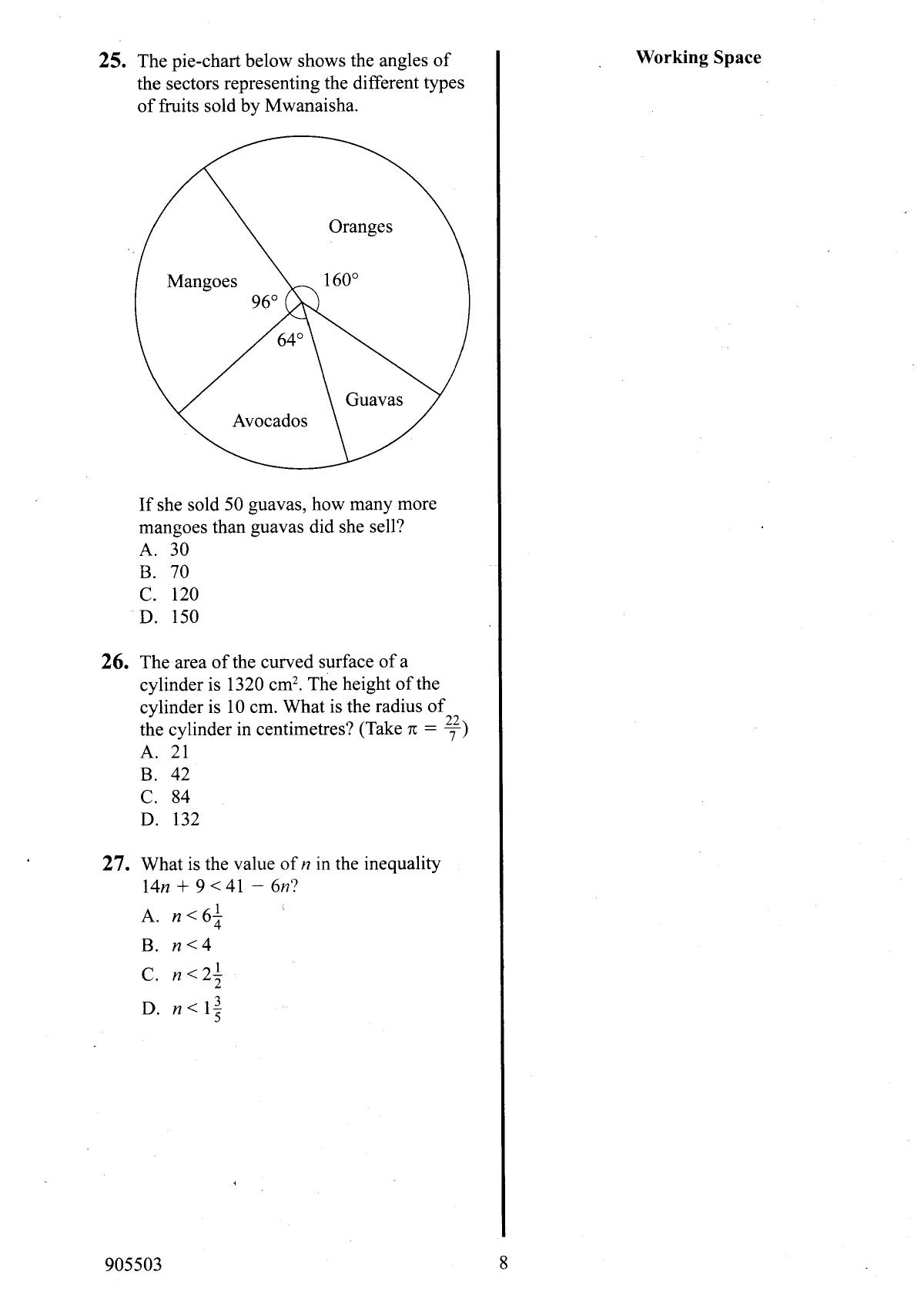 How to Use the Answer Sheet (2015) — page 8 of 16