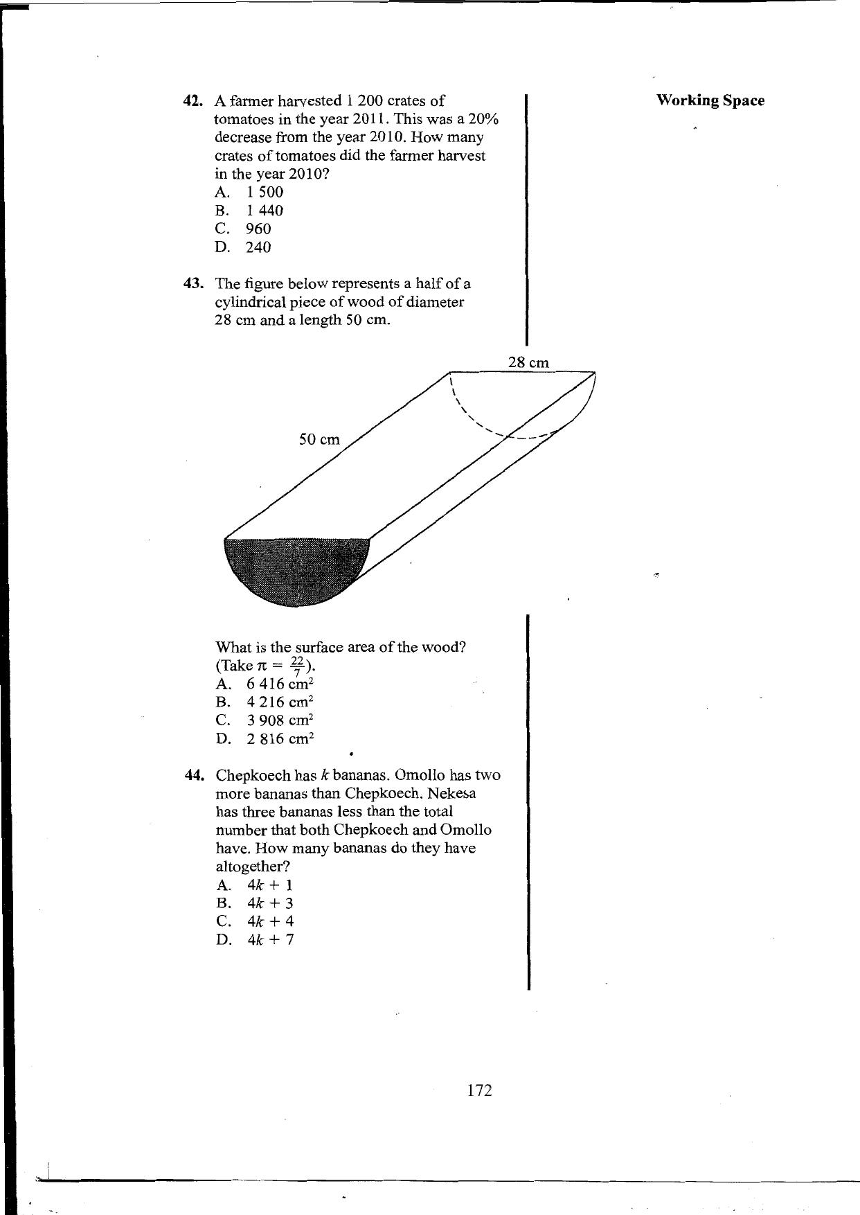 How to Use the Answer Sheet (2016) — page 12 of 16