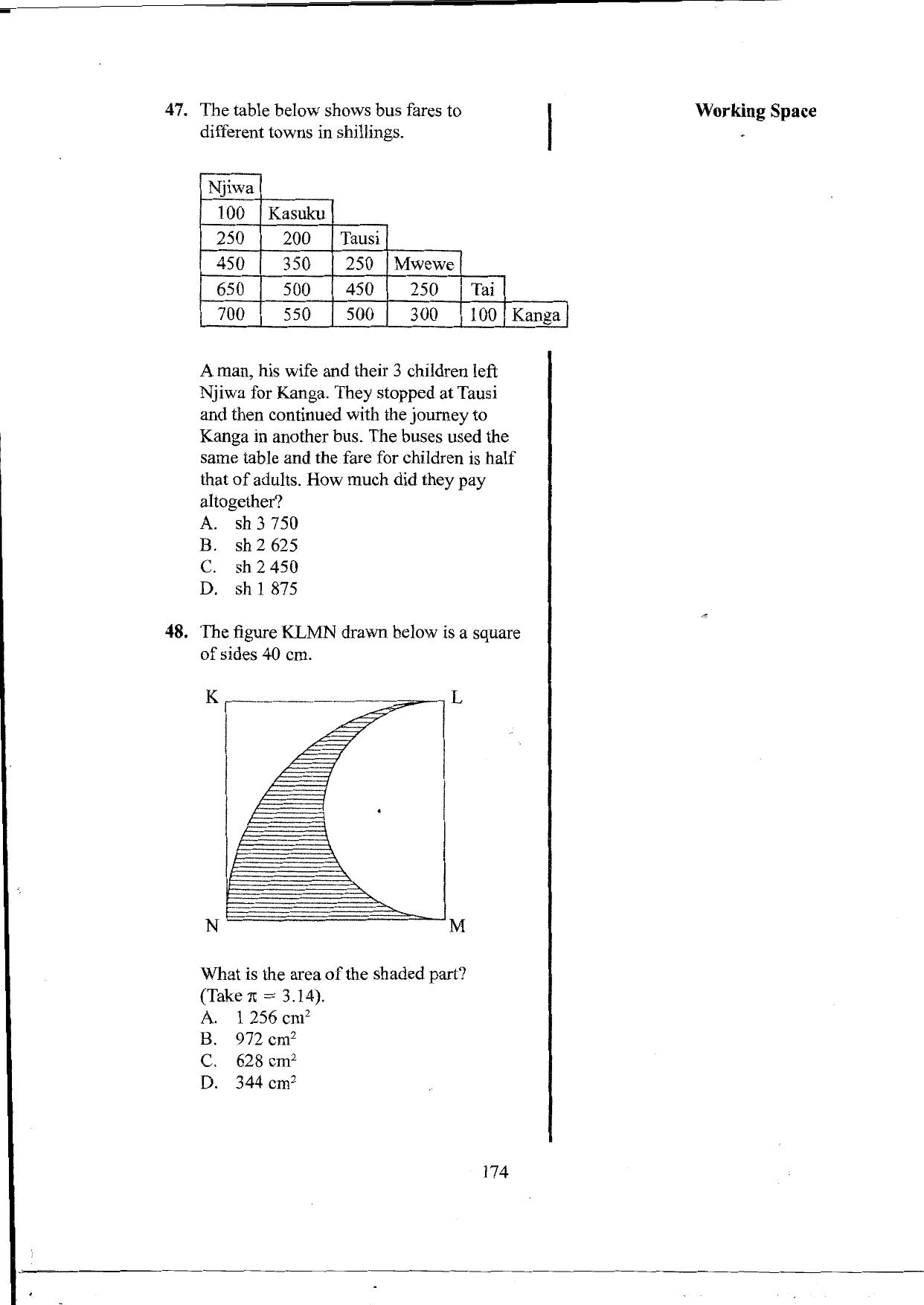 How to Use the Answer Sheet (2016) — page 14 of 16