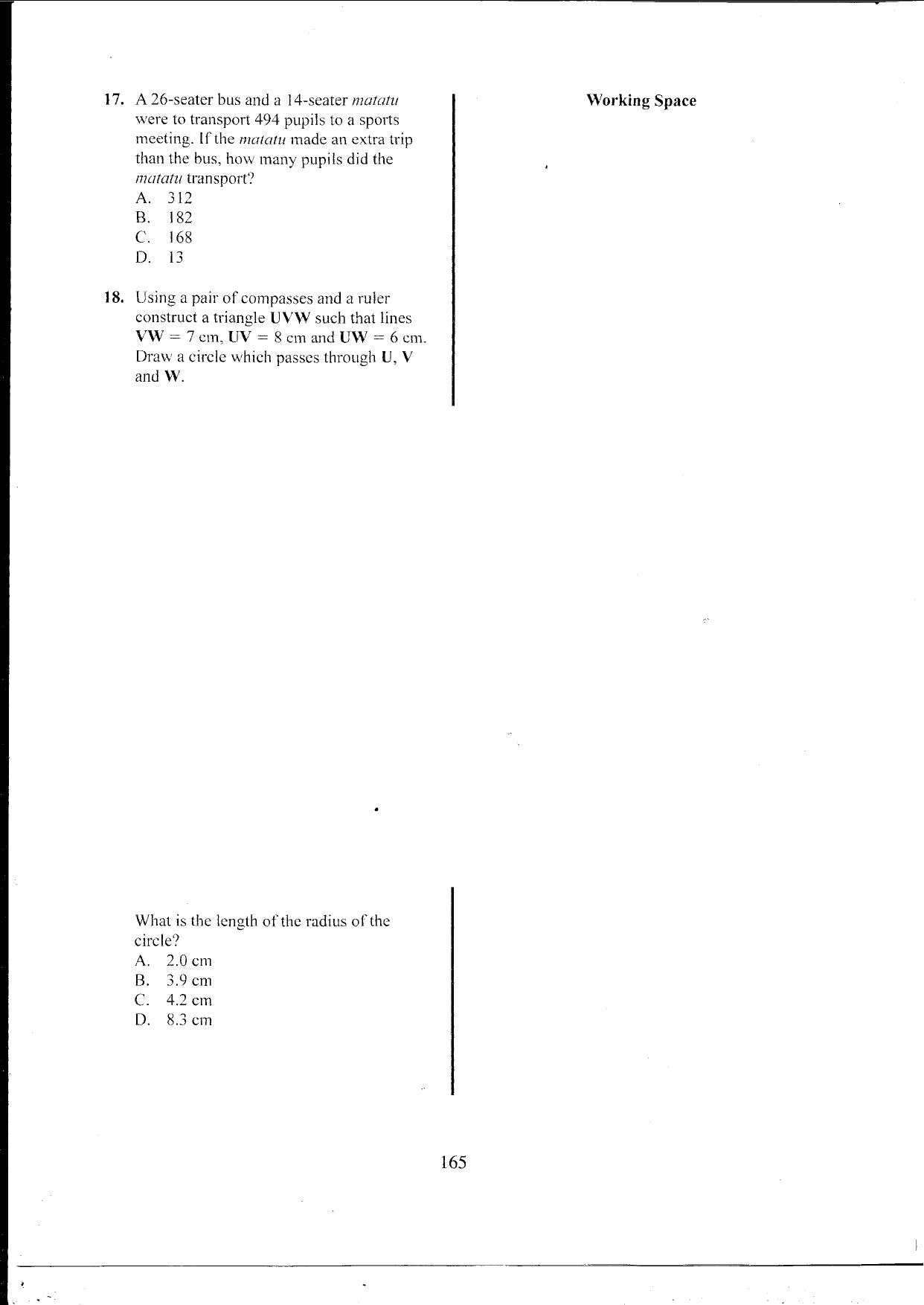 How to Use the Answer Sheet (2016) — page 5 of 16