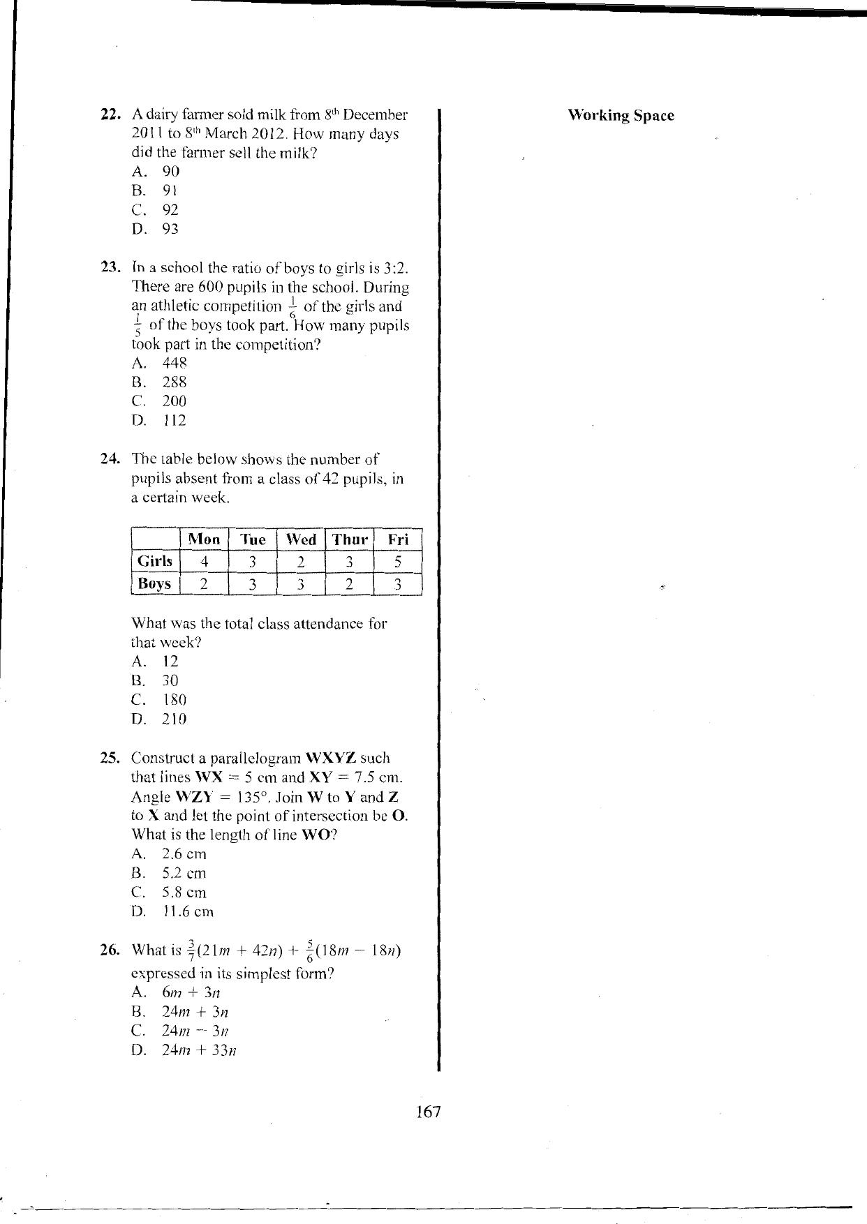 How to Use the Answer Sheet (2016) — page 7 of 16