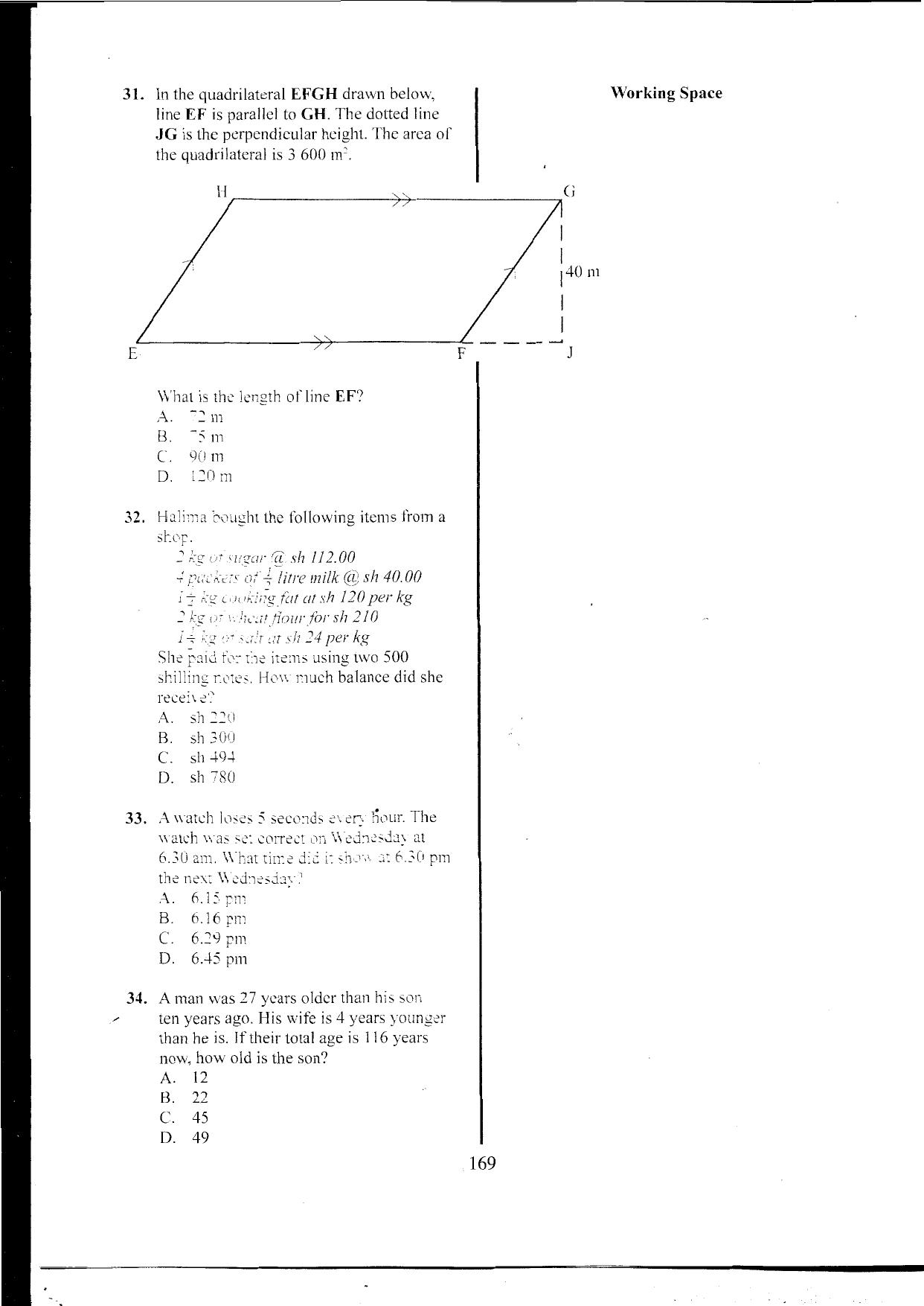How to Use the Answer Sheet (2016) — page 9 of 16