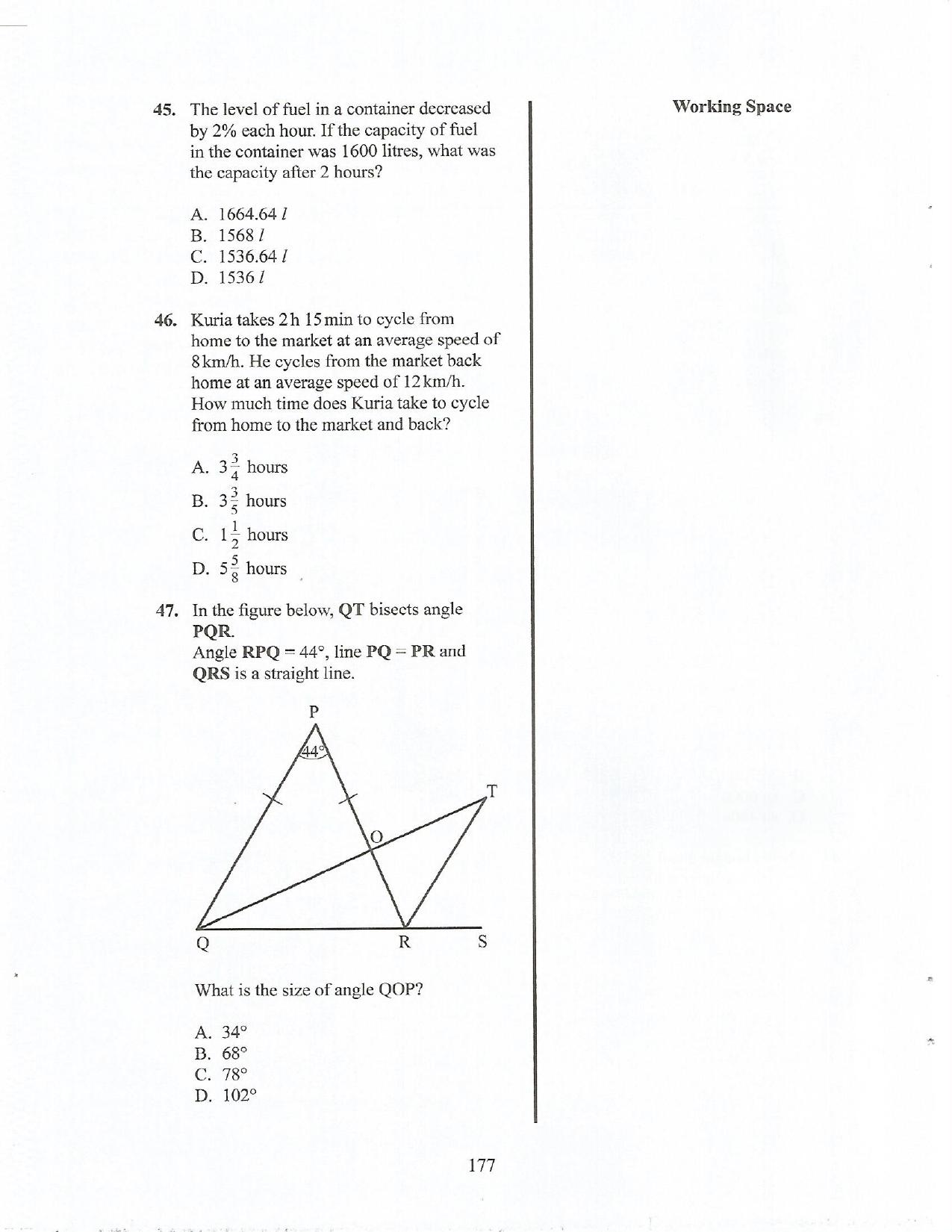 How to Use the Answer Sheet (2017) — page 14 of 16