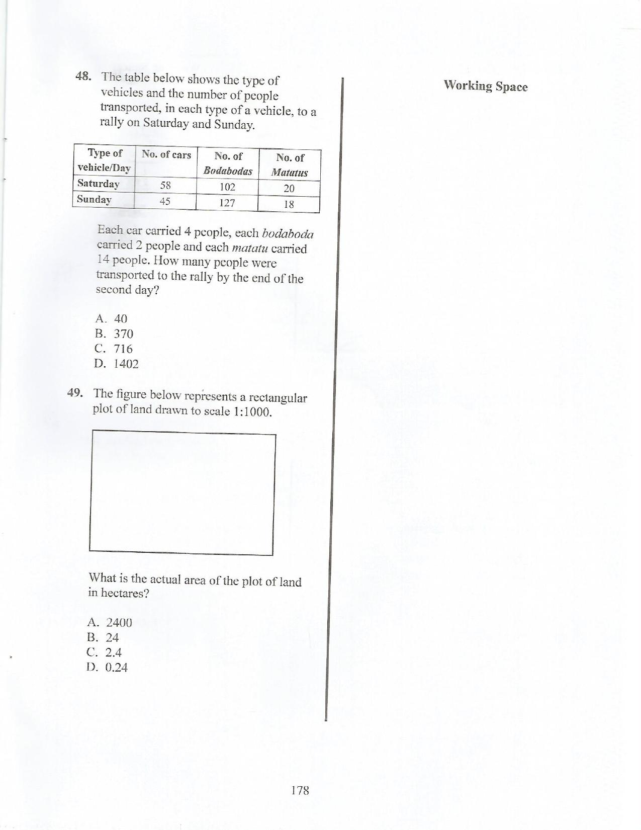 How to Use the Answer Sheet (2017) — page 15 of 16