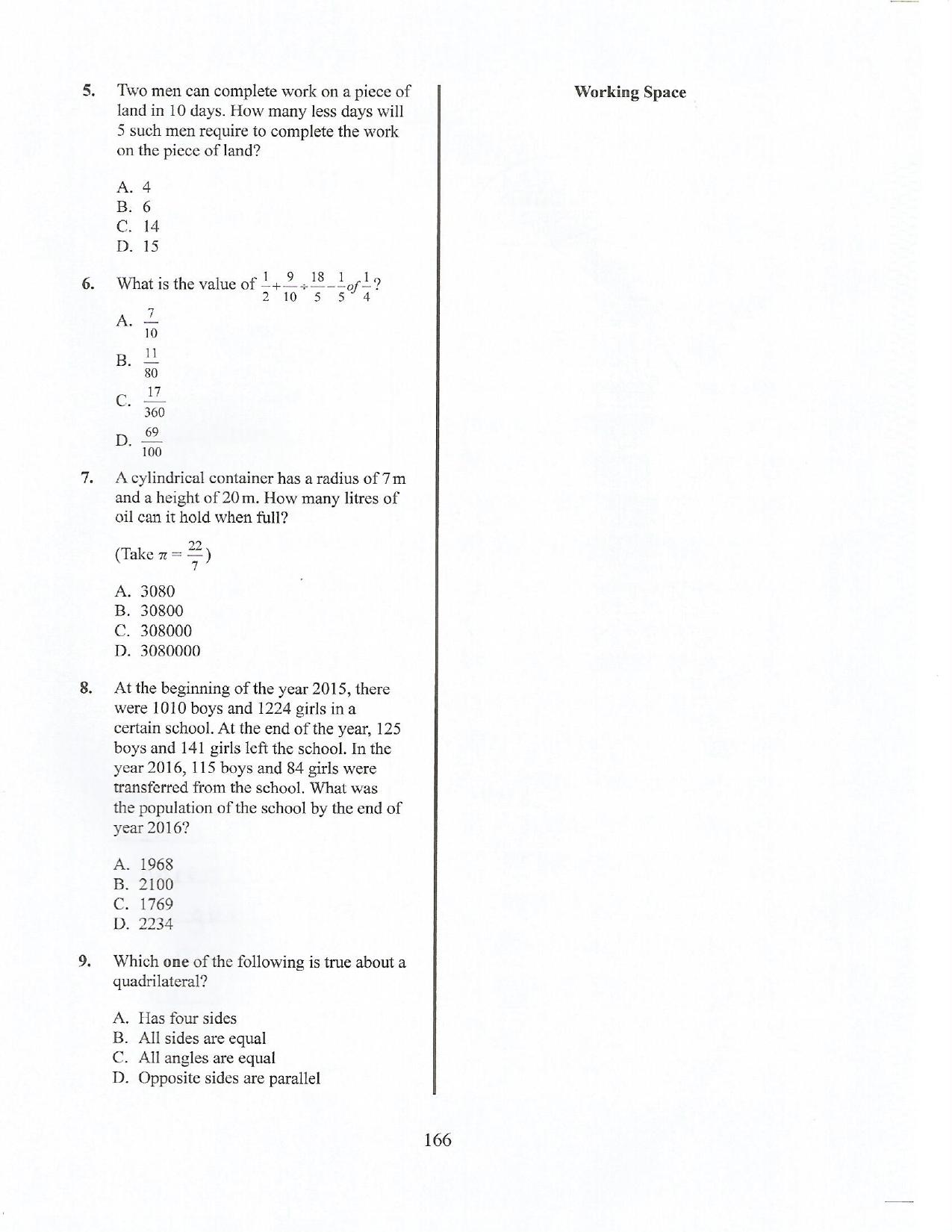 How to Use the Answer Sheet (2017) — page 3 of 16