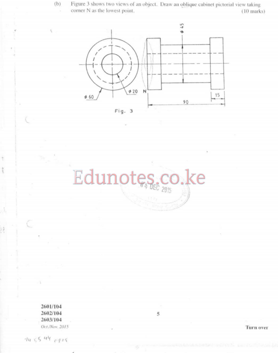 Engineering Drawing, Materials, Processes and Workshop Technology (2015) — page 6 of 7