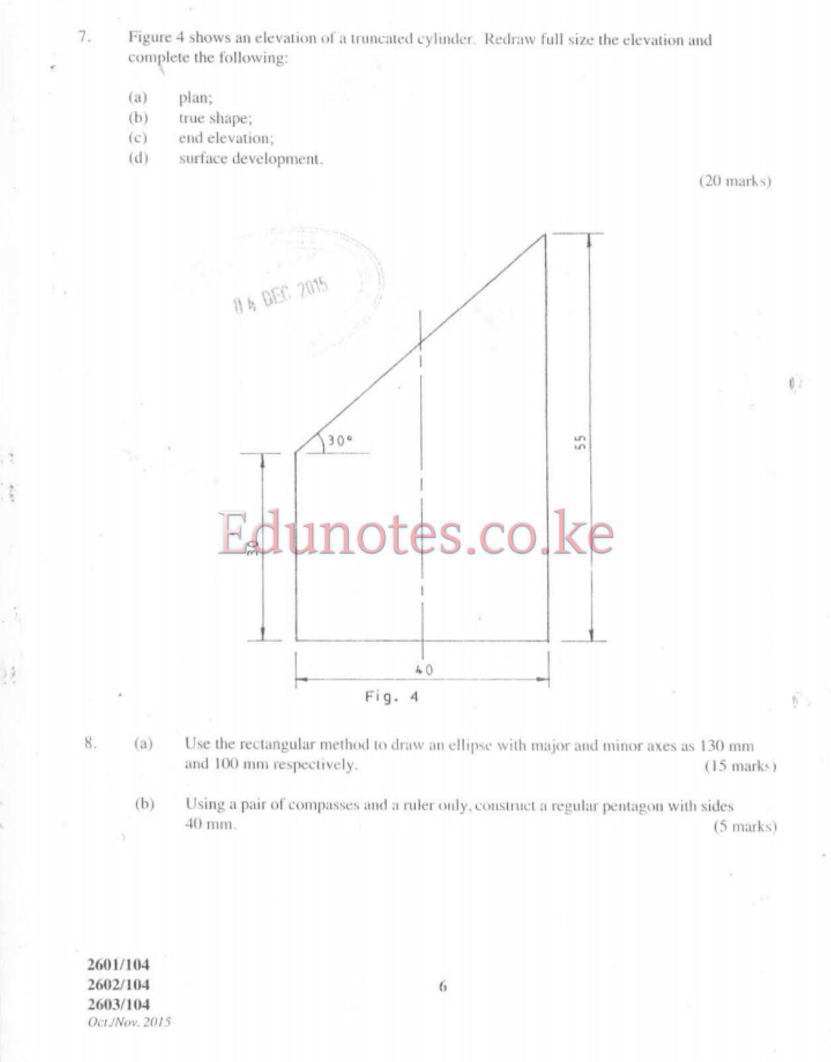 Engineering Drawing, Materials, Processes and Workshop Technology (2015) — page 7 of 7