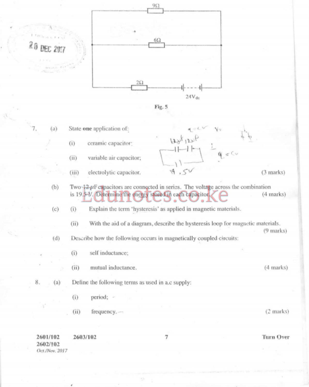 Physical Science, Mechanical Science and Electrical (2017) — page 7 of 8