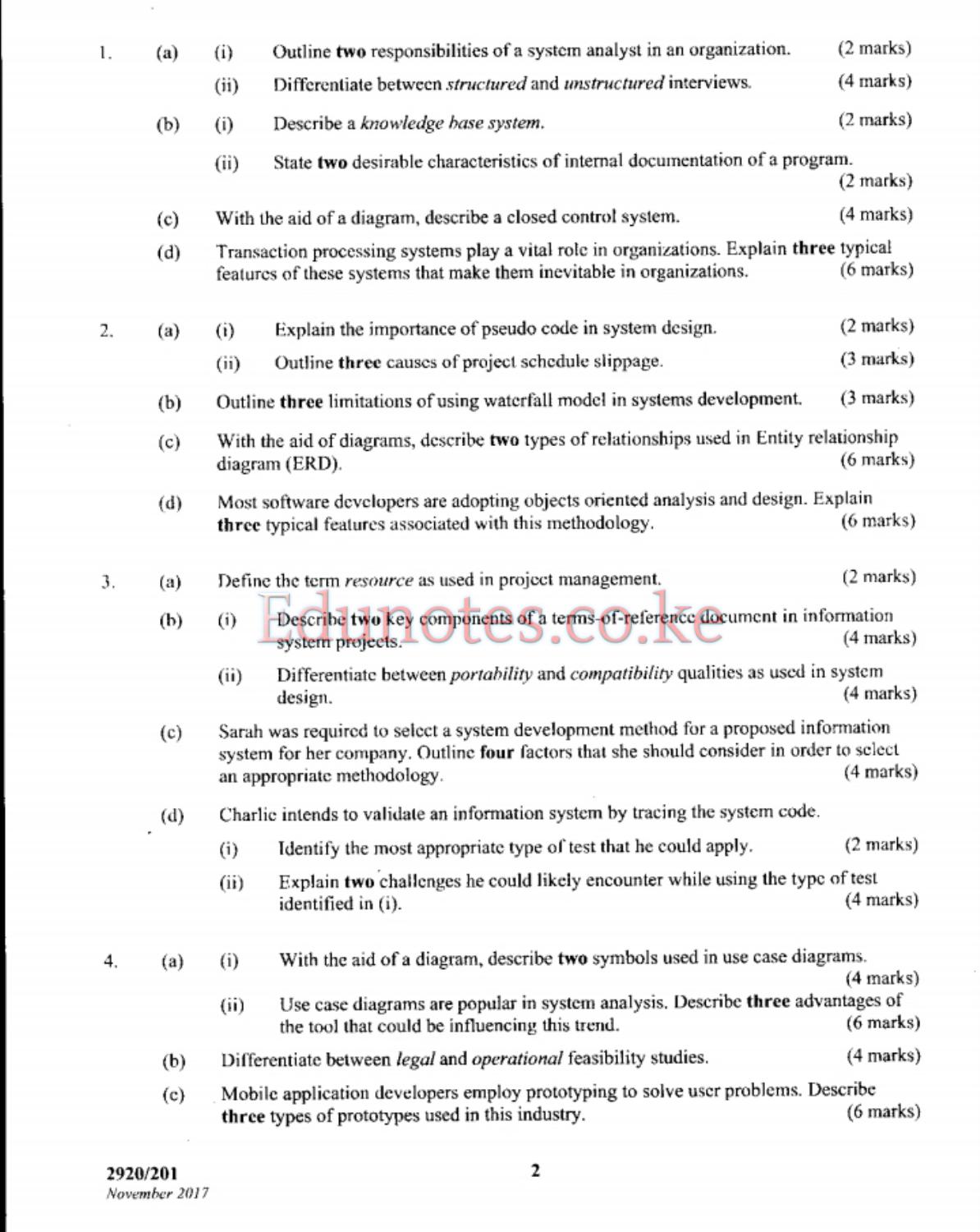 Systems Analysis and Design (2017) — page 2 of 4