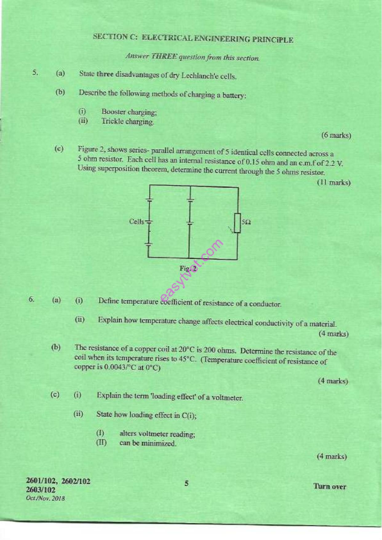 And Electrical Engineering Principles (2018) — page 5 of 7