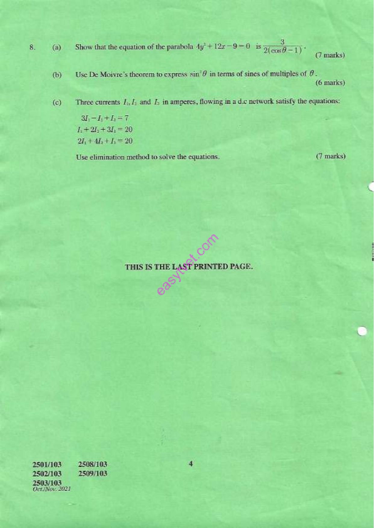 Diploma in Construction Plant Engineering (2021) — page 4 of 4