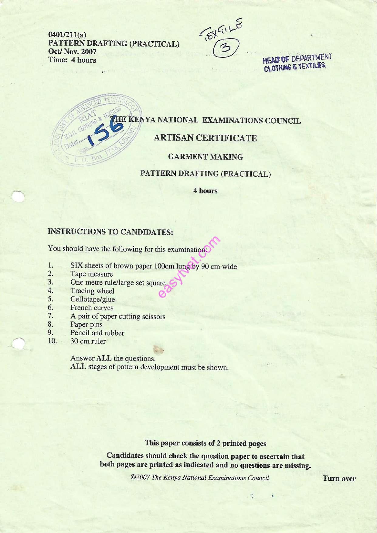 Pattern Drafting (practical (2007) — page 1 of 2