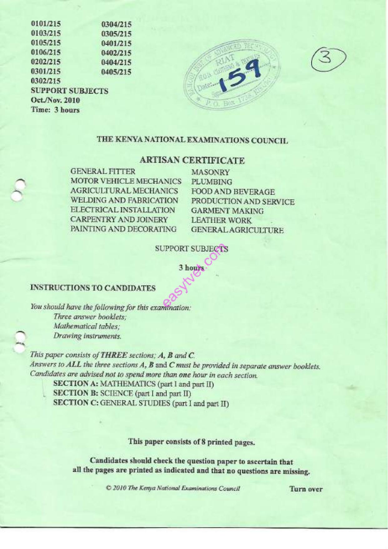 Welding and Fabrication Production and Service (2010) — page 1 of 8