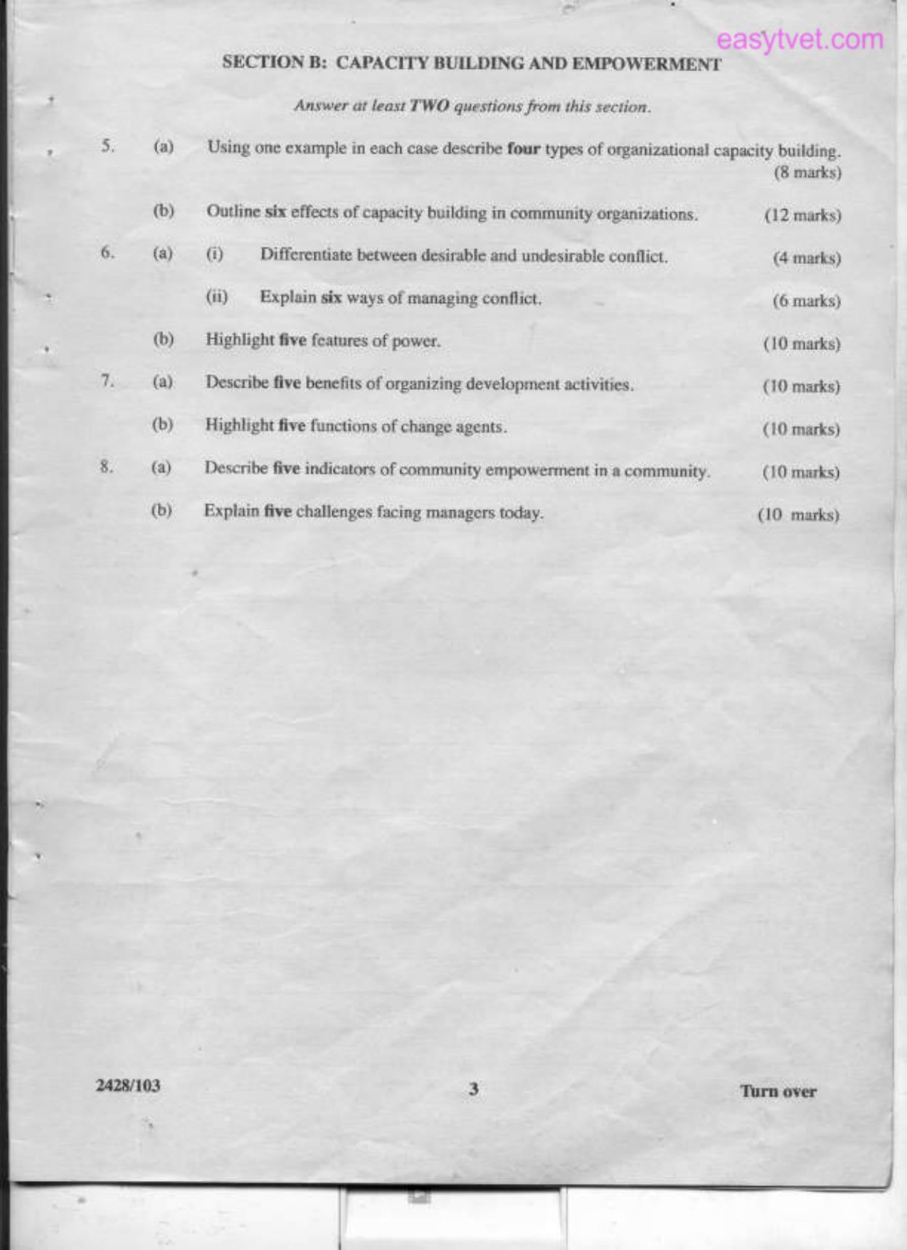 Difloma in Social Work and Community Development (2012) — page 3 of 3