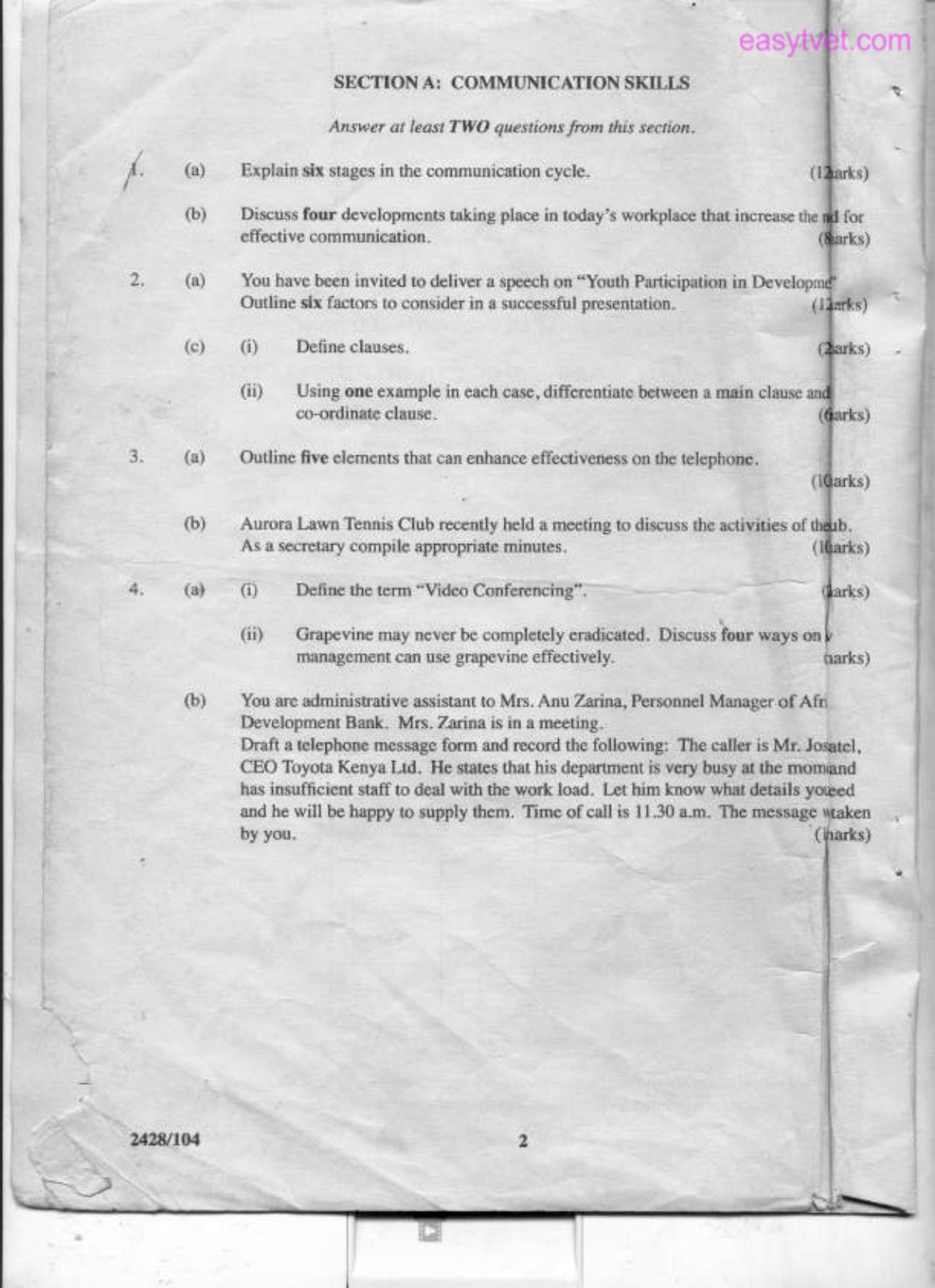 Commumnication Skills and Information Technolocgy 1 (2012) — page 2 of 3