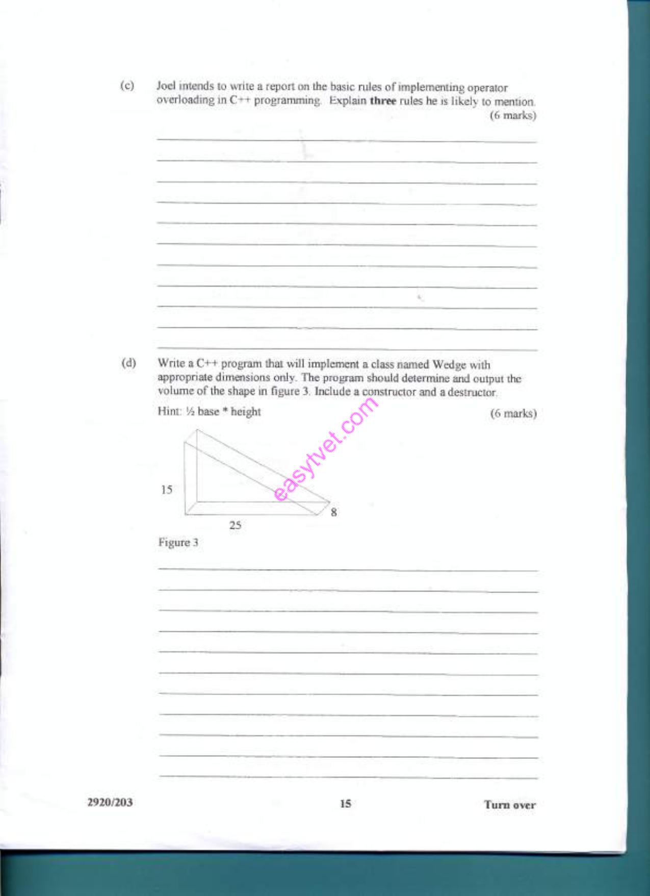 Object Oriented Programming (2012) — page 15 of 15