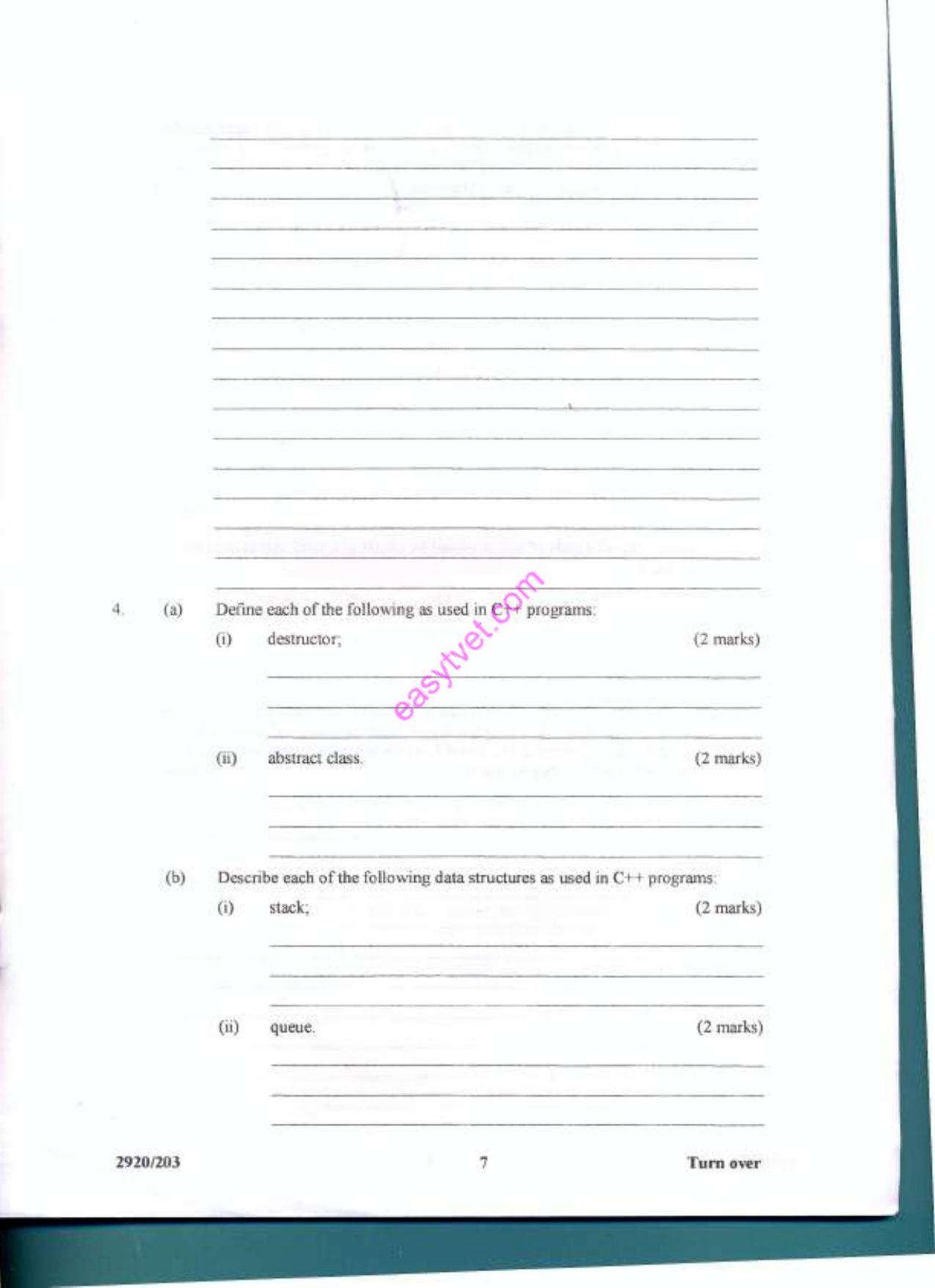 Object Oriented Programming (2012) — page 7 of 15
