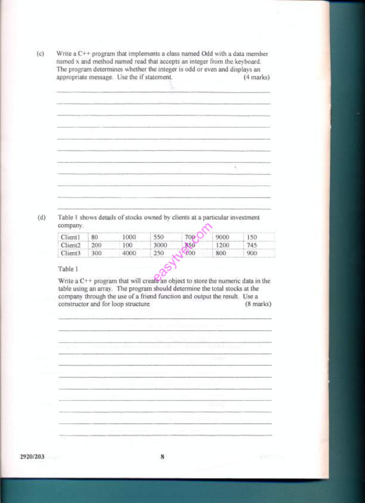 Object Oriented Programming (2012) — page 8 of 15
