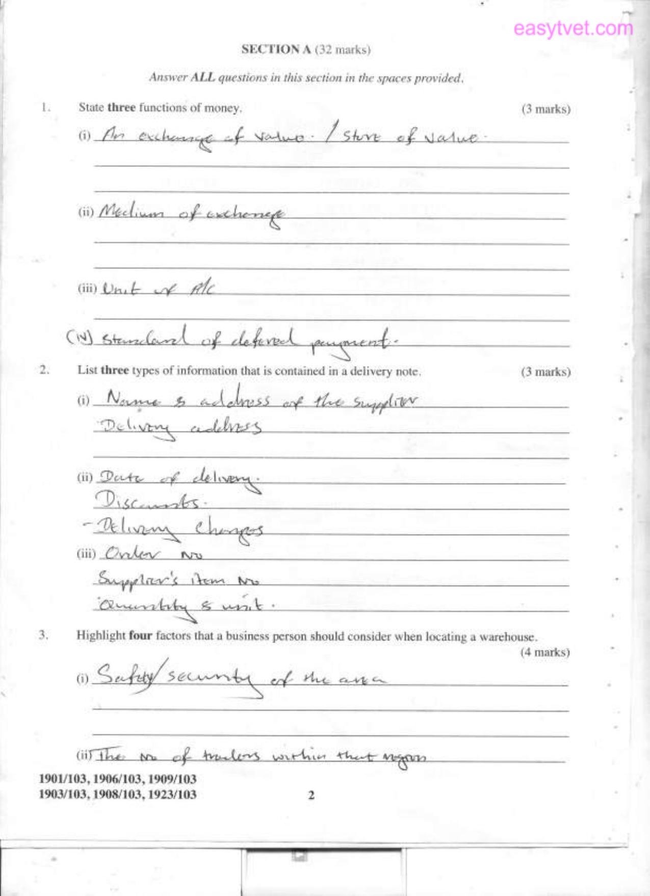 Craft Certificate in Human Resource Management (2013) — page 2 of 6