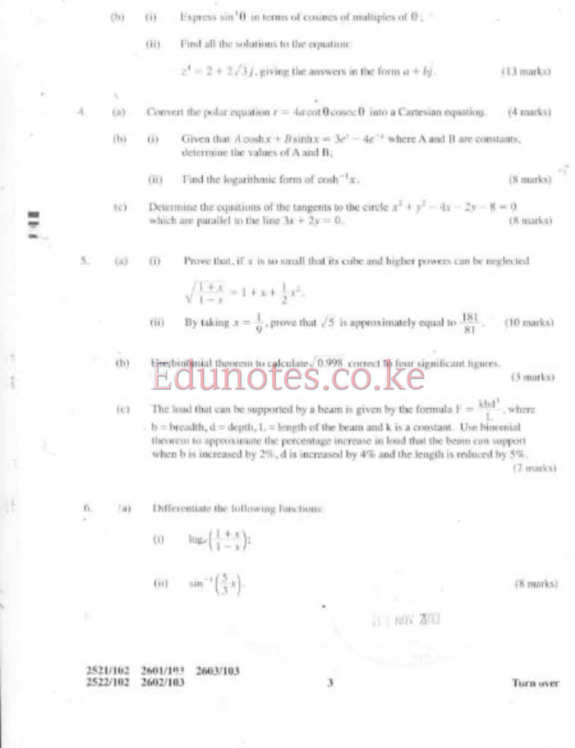 Engineering Mathematics (2013) — page 3 of 4