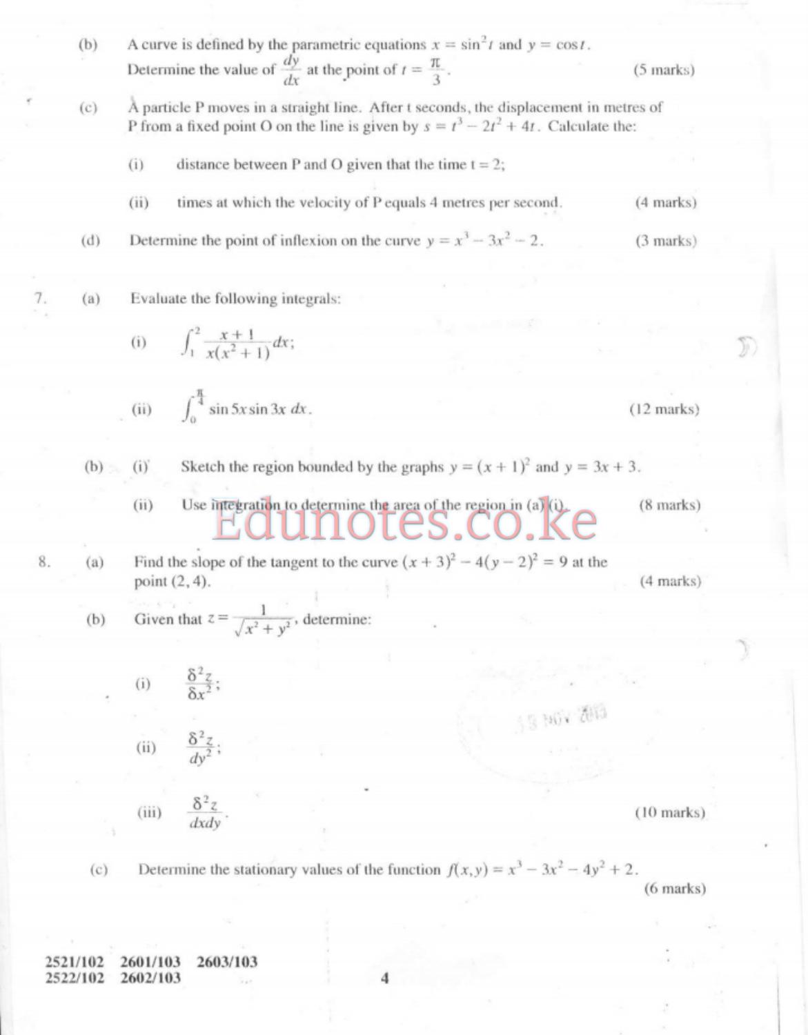 Engineering Mathematics (2013) — page 4 of 4
