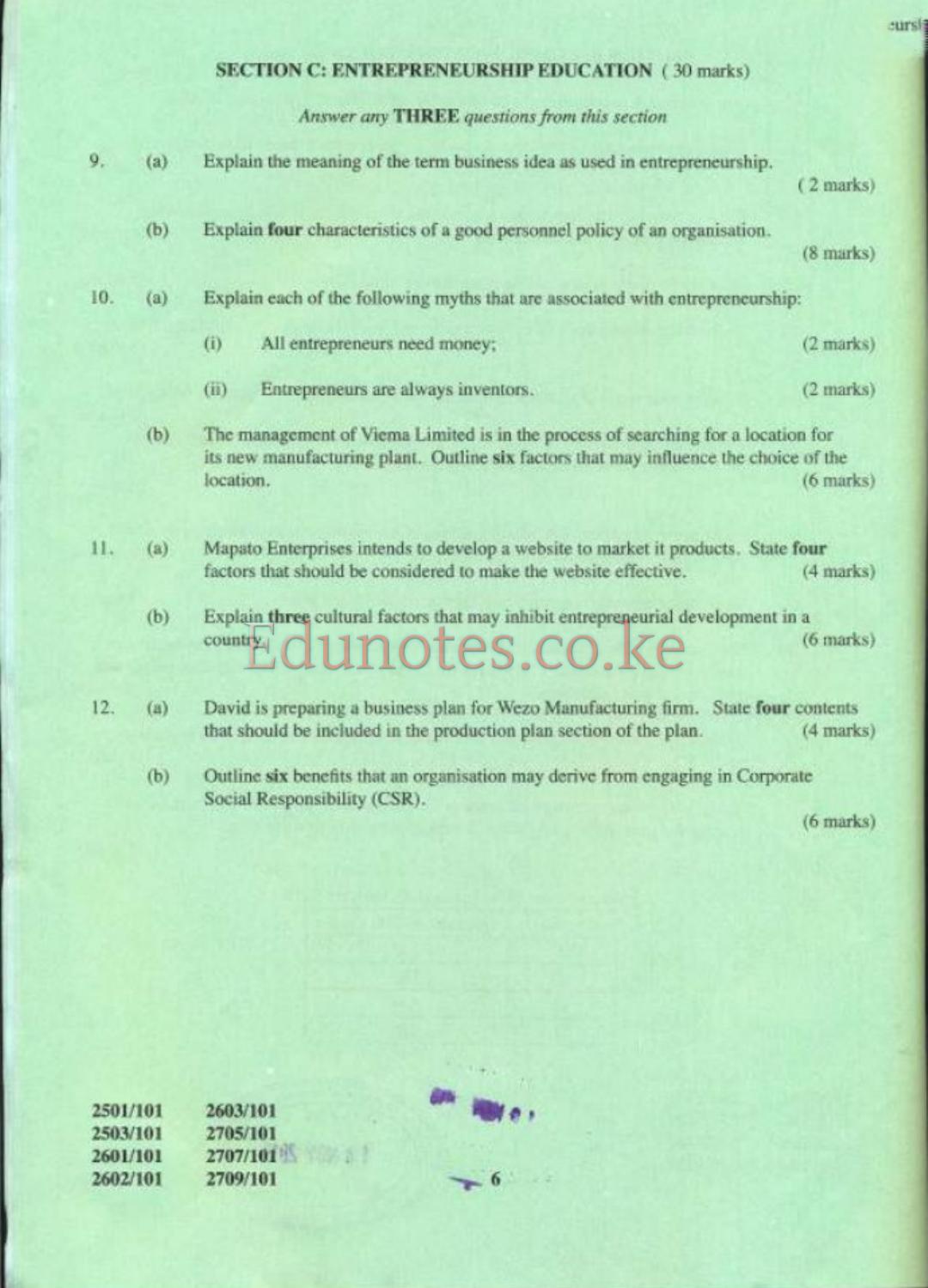 Ict, Communication Skills & Entrepreneurship Education (2013) — page 6 of 6