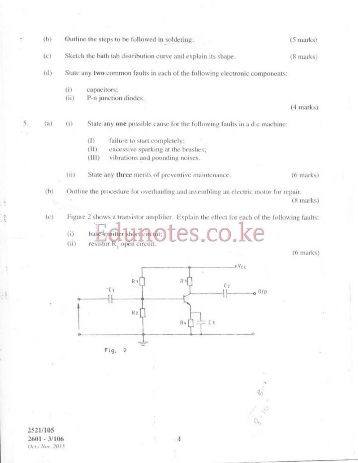 Electrical Measurements and Analogue Electronics (2015) — page 4 of 7