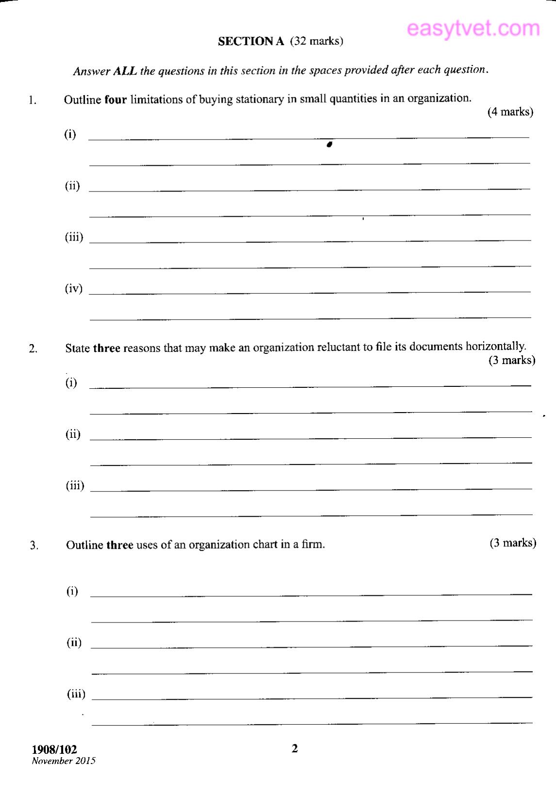 Office Administration and Management (2015) — page 4 of 8