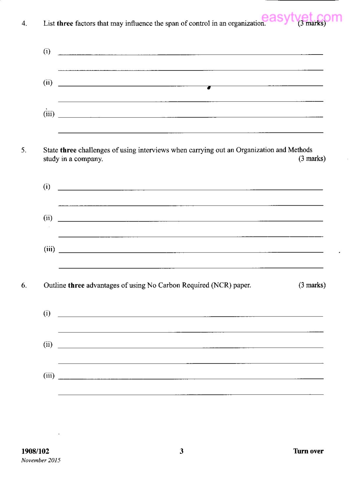 Office Administration and Management (2015) — page 5 of 8