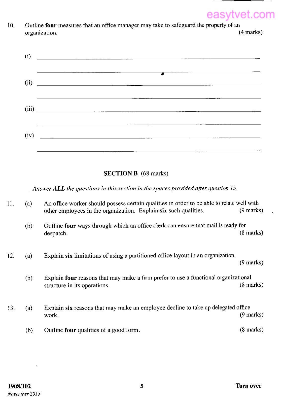 Office Administration and Management (2015) — page 7 of 8