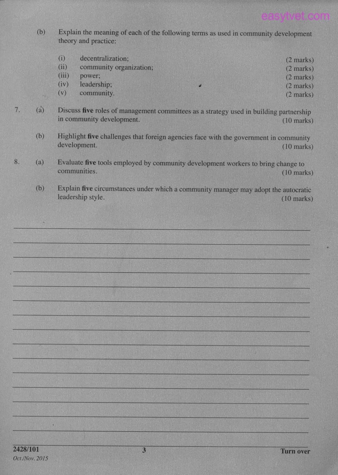 Social Work Thlory, Practice and Community Development (2015) — page 3 of 3