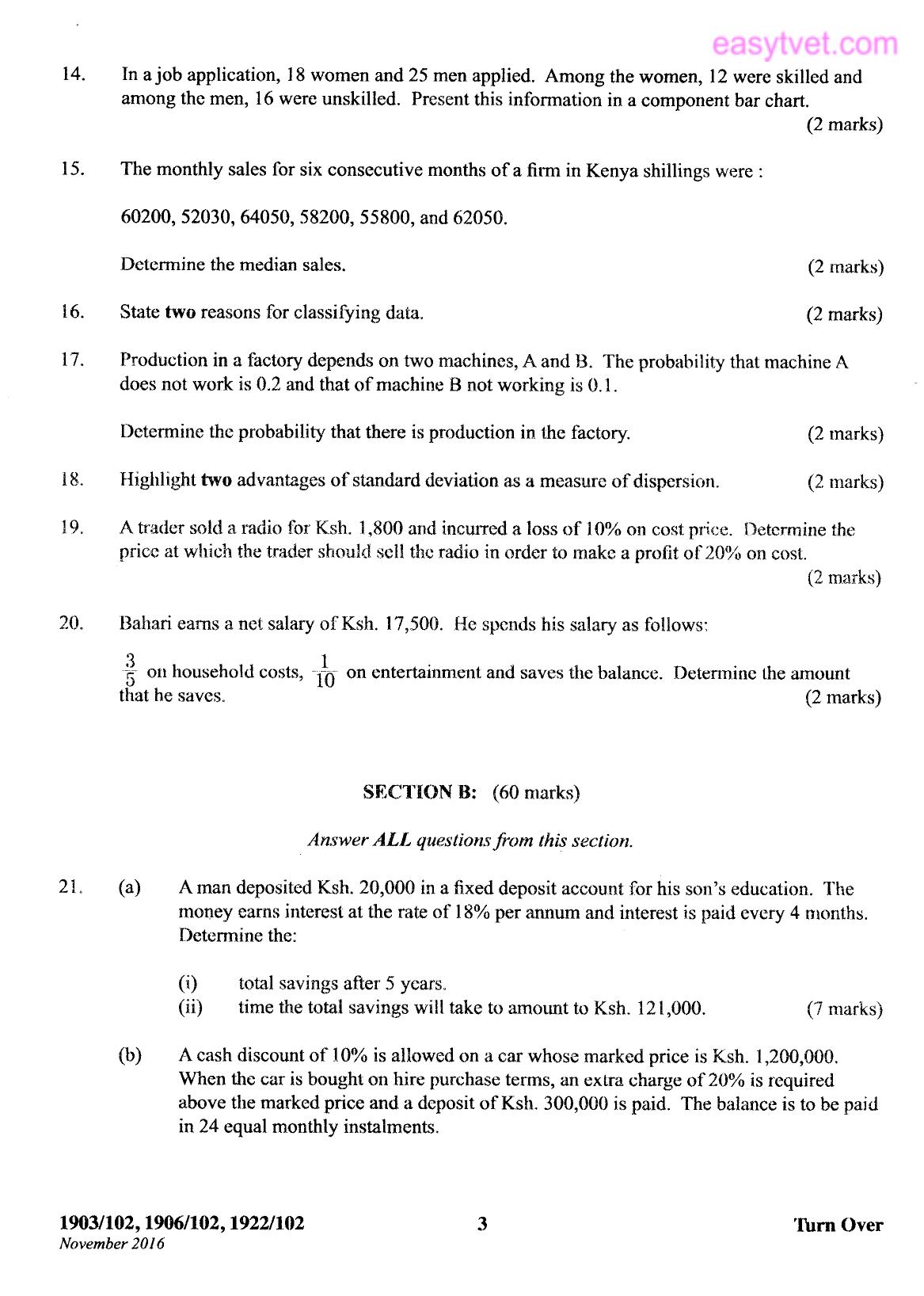 Craft Certificate in Business Management (2016) — page 3 of 4