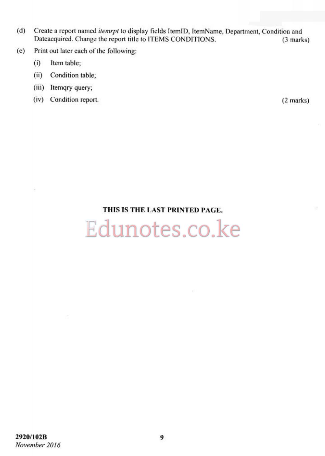 Computer Applications I (practical (2016) — page 9 of 9