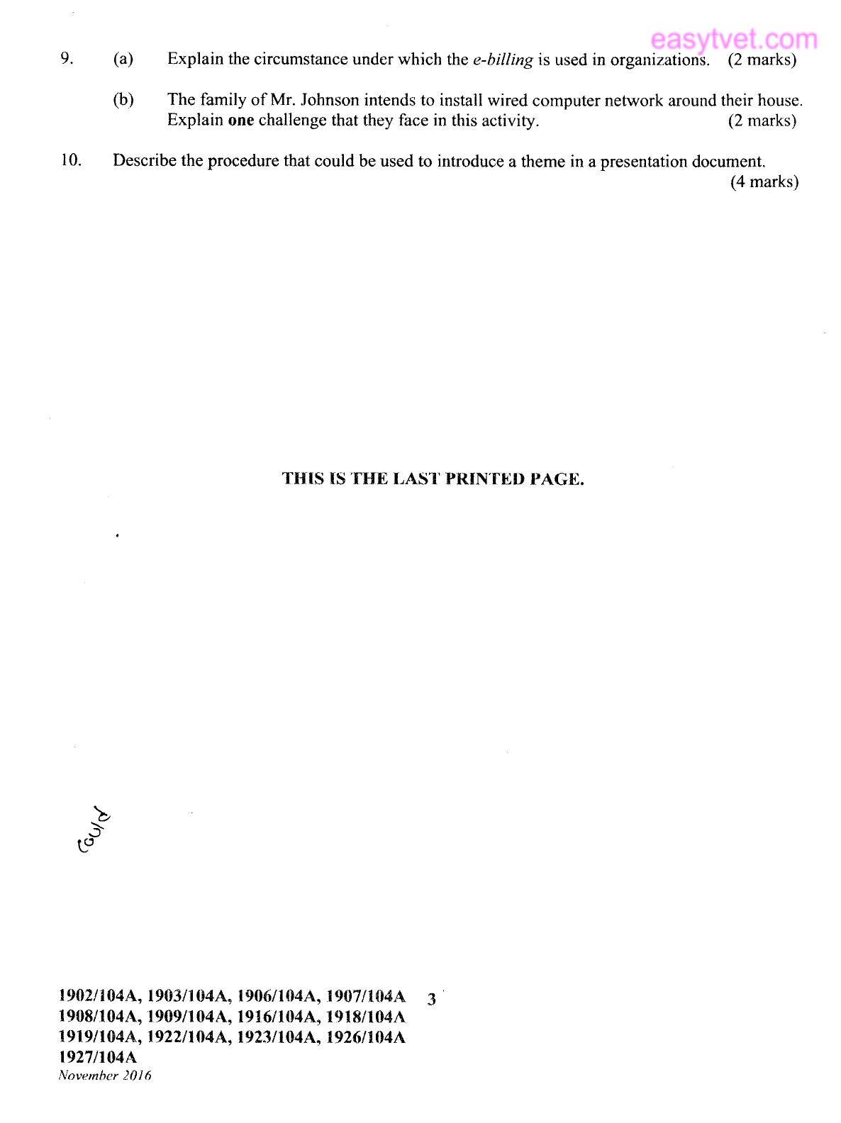 Craft Certificate in Human Resource Management (2016) — page 3 of 3
