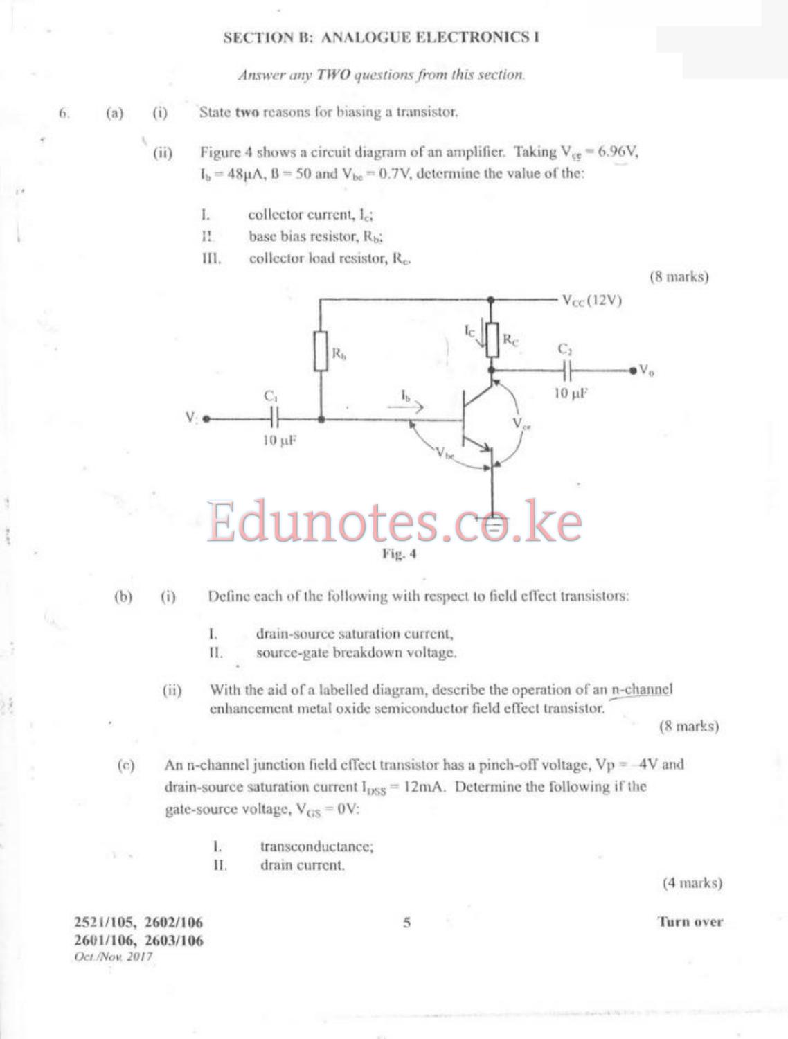 Electrical Measurements and Analogue Electronics 1 (2017) — page 5 of 7