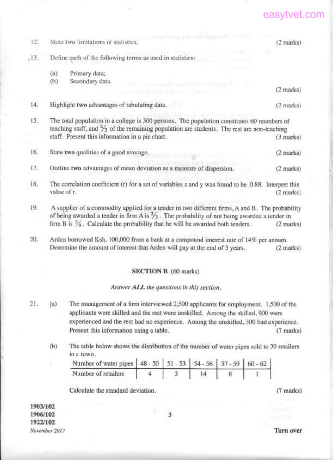 Craft Certificate in Business Management (2017) — page 3 of 4
