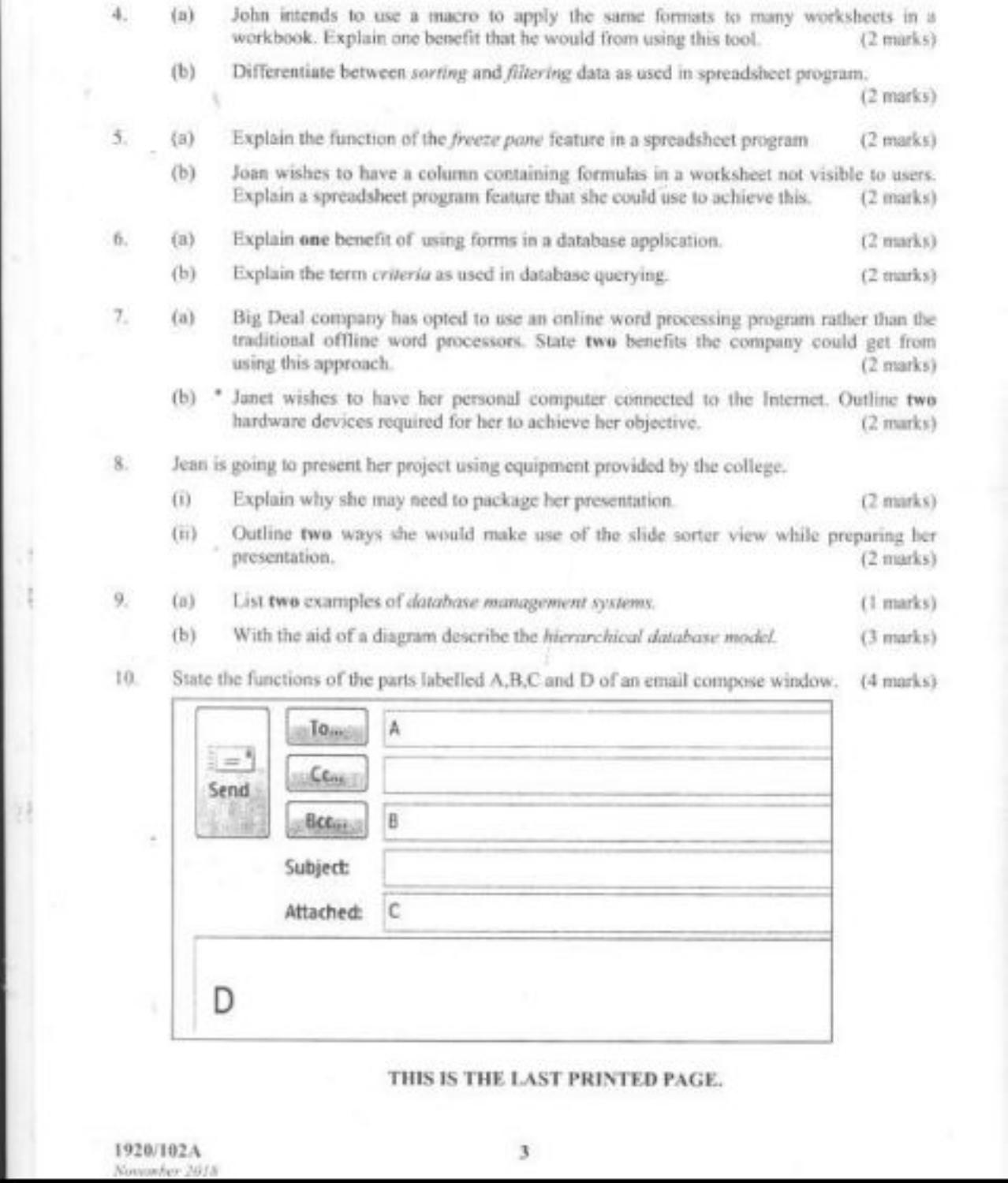 Computer Applications 1 (theory (2012) — page 3 of 3
