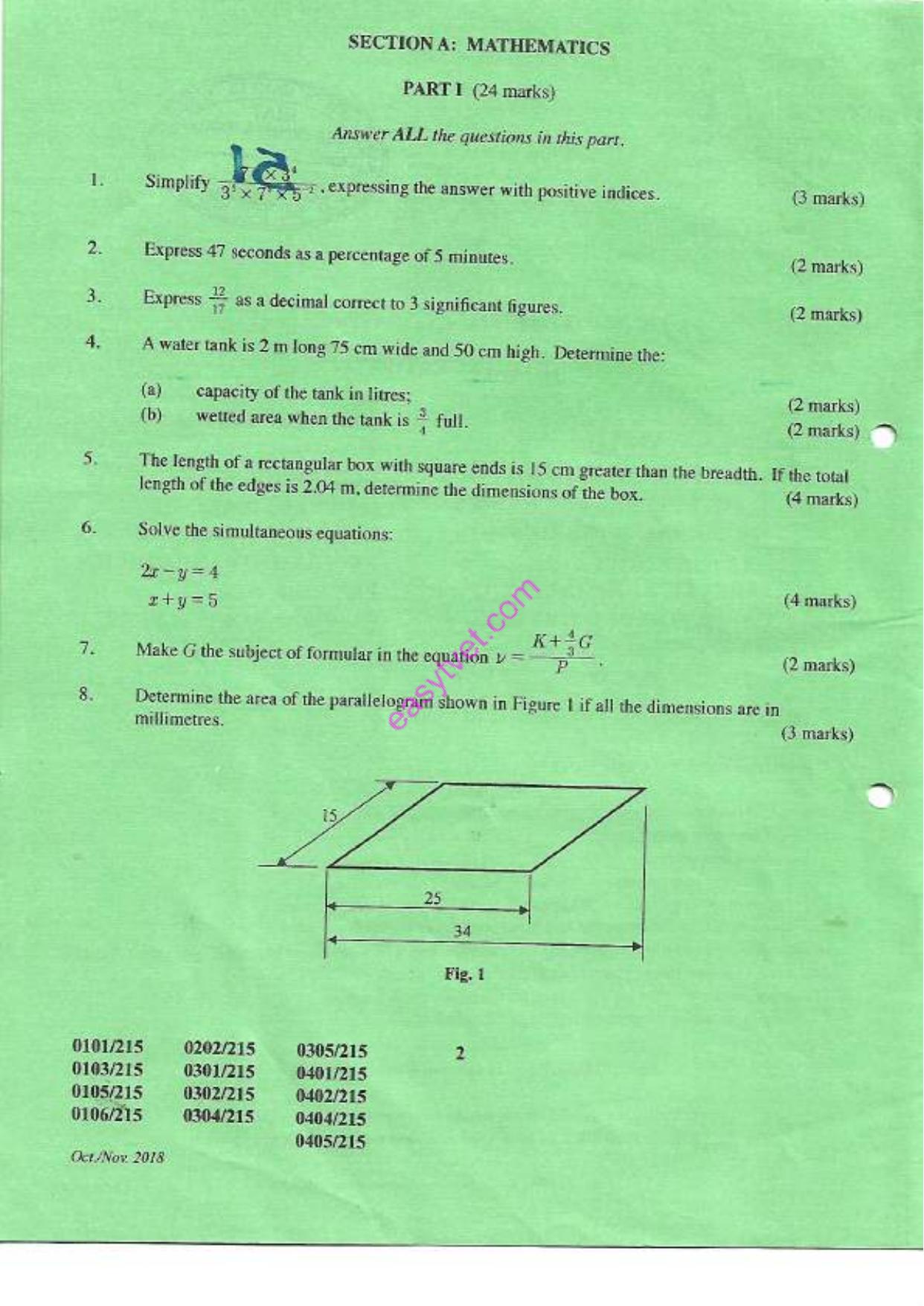 Carpentry and Joinery General Agriculture (2018) — page 2 of 8