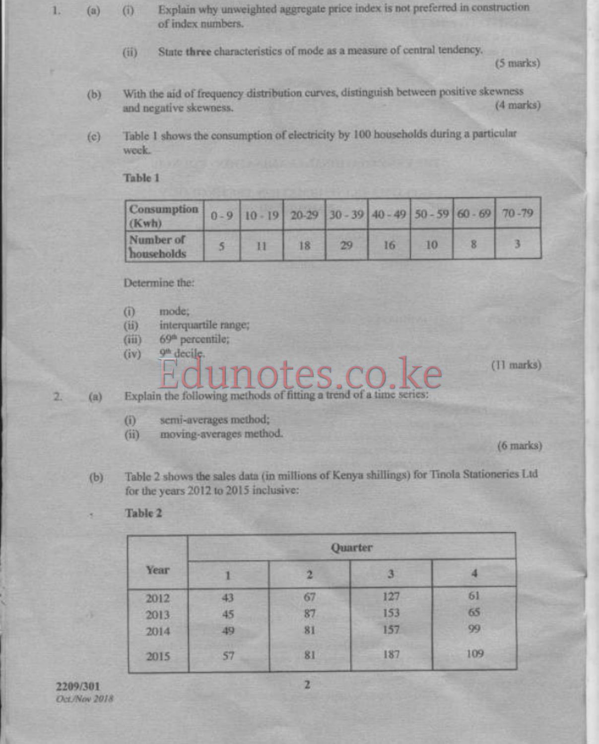 Quantitative Methods (2018) — page 2 of 9