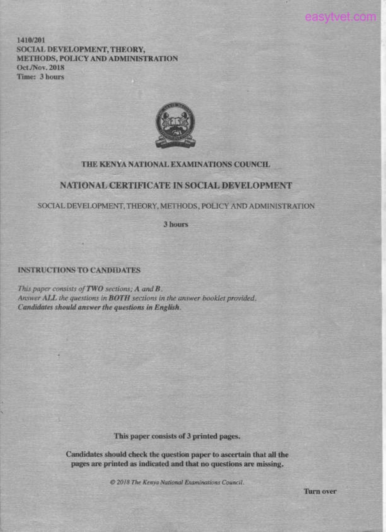 Soctal Development, Theory, Methods, Policy Anty Administration (2018) — page 1 of 3