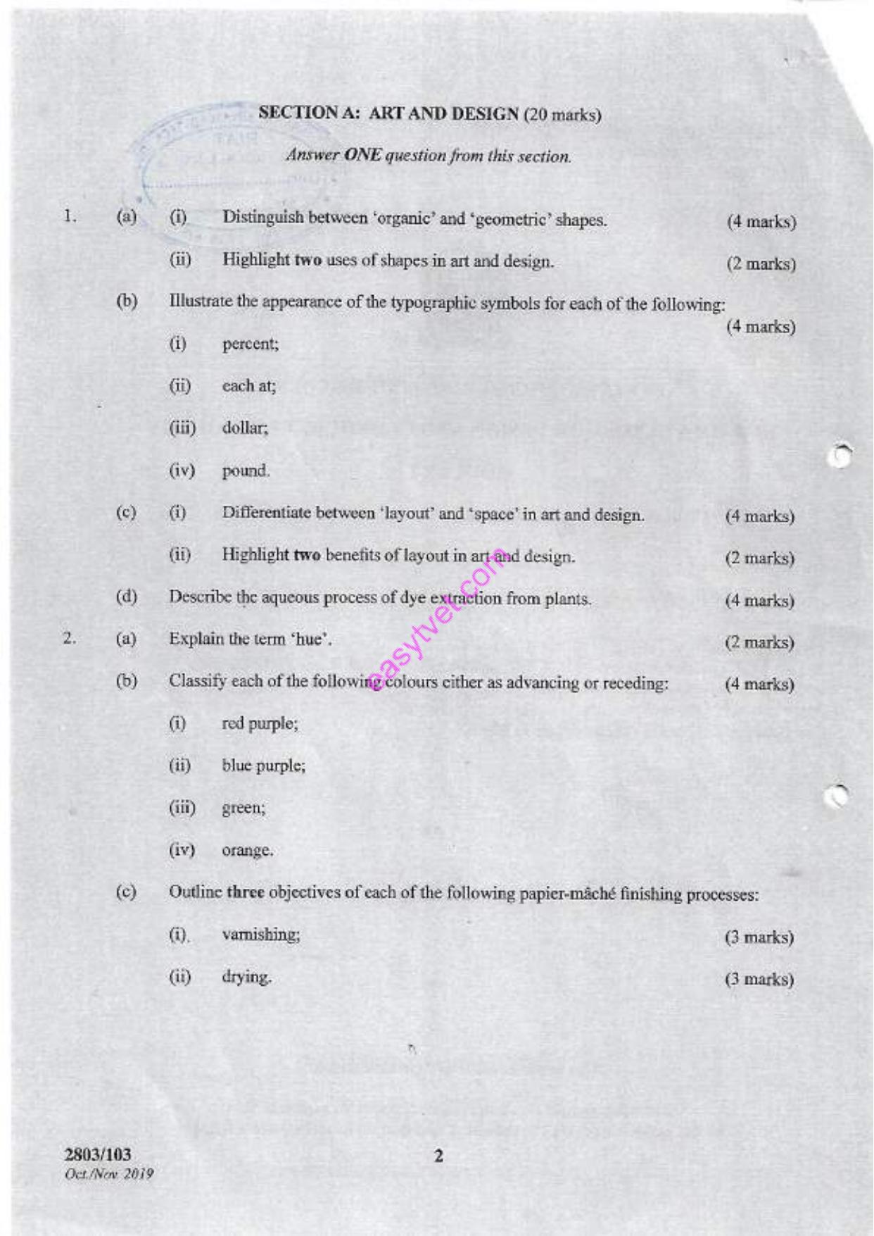 Art, Fashion Design and Sketching F and Cutting Technoldgy 1 (2019) — page 2 of 5