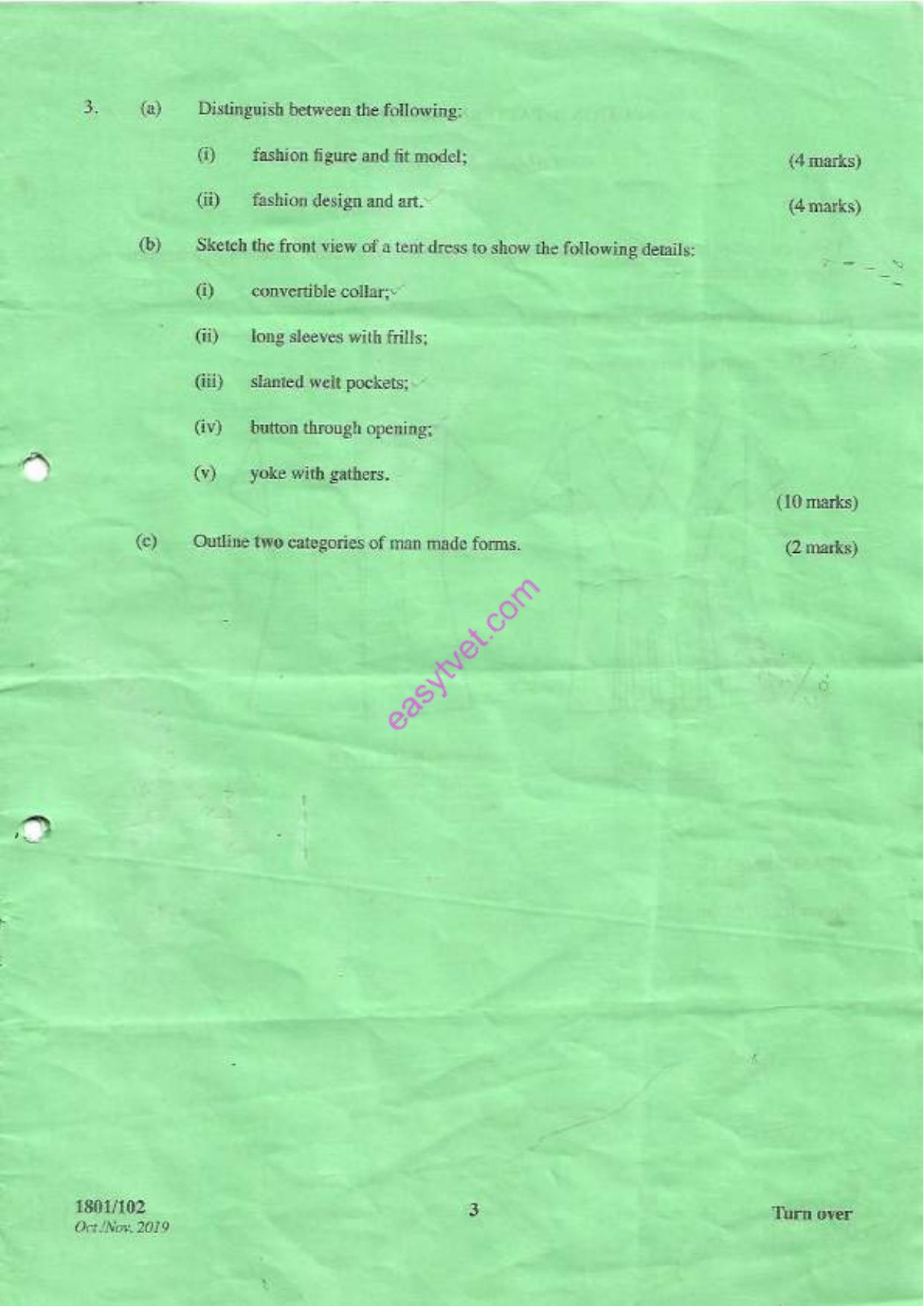 Art, Fashion Design and Sketching and Pattern Drafting (2019) — page 3 of 5