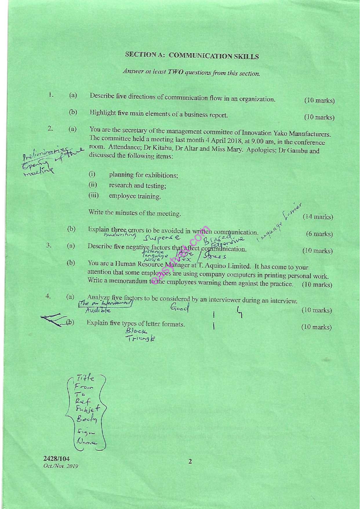 Communication Skills and Information Technology (2019) — page 2 of 3