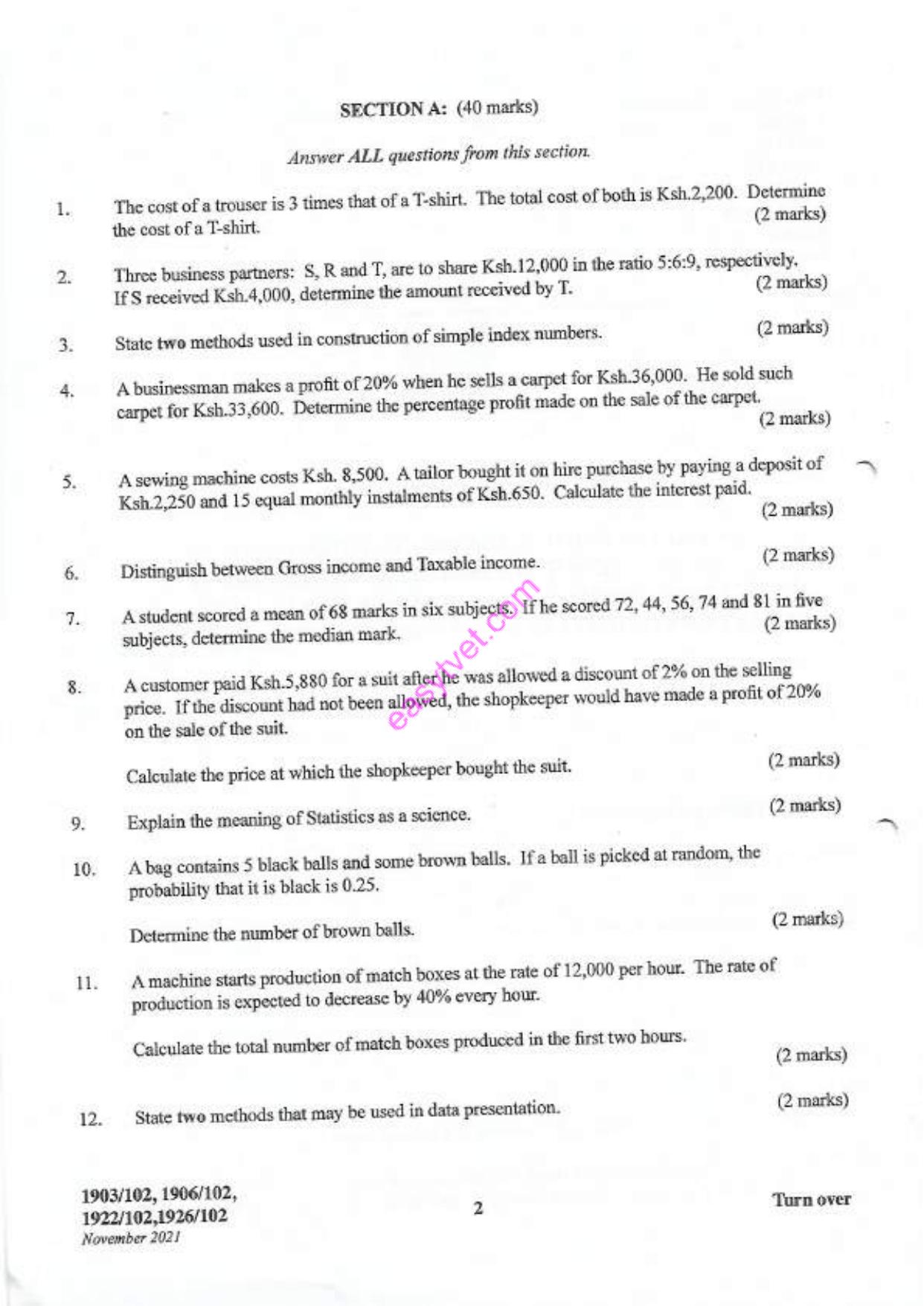 Craft Certificate in Human Resource Management (2021) — page 2 of 4