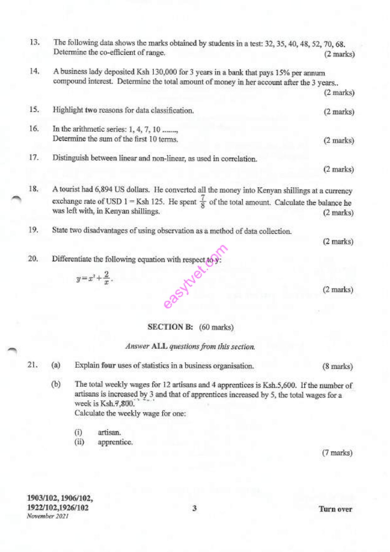 Craft Certificate in Human Resource Management (2021) — page 3 of 4