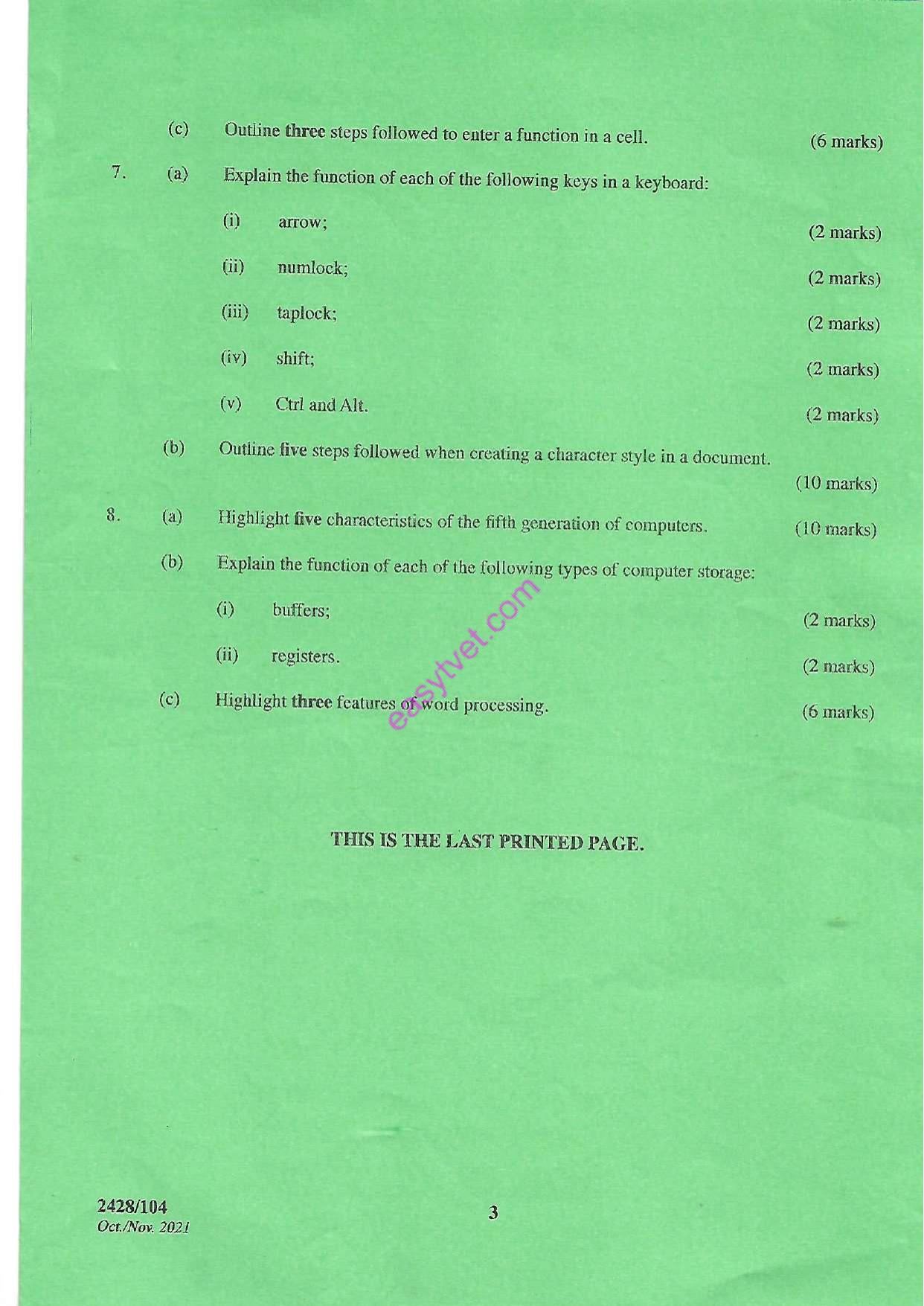 Communication Skil.ls Andanformation Technology (2021) — page 3 of 3
