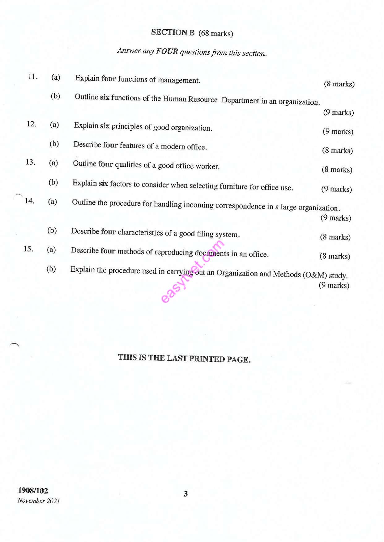 Office Administration and Management (2021) — page 3 of 3