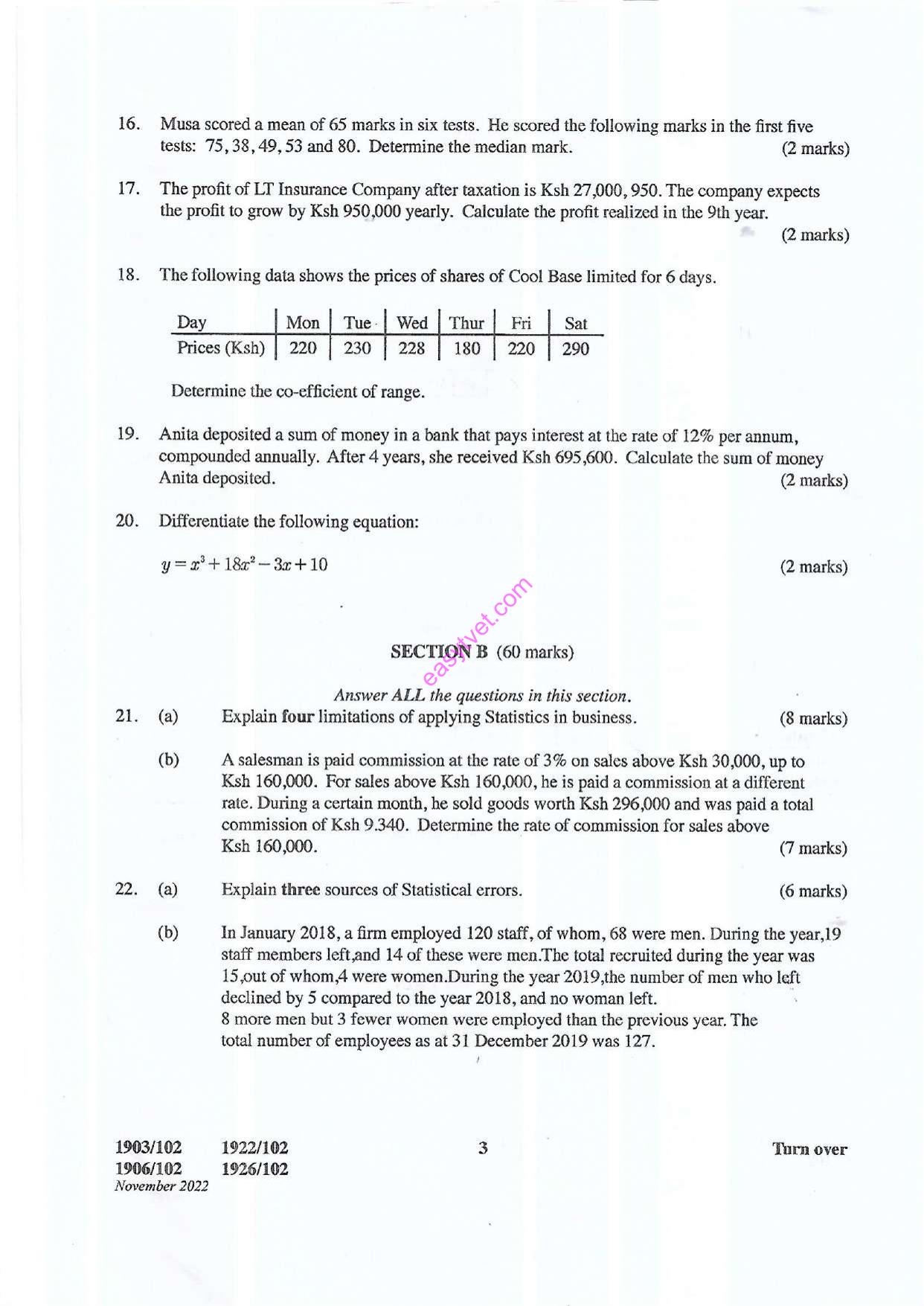 Craft Certificate in Human Resource Management (2022) — page 3 of 4