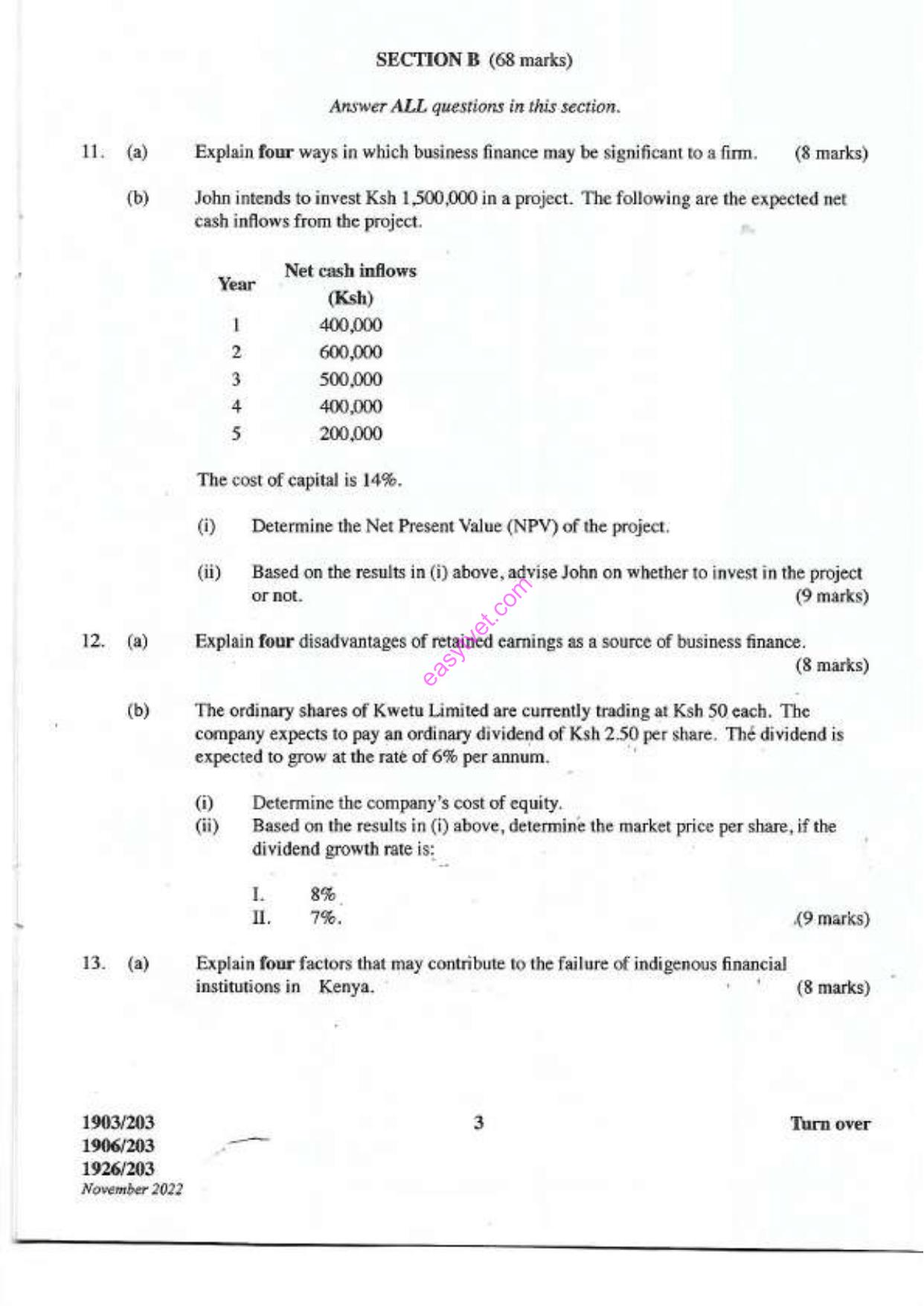 Business Finance (2022) — page 3 of 5